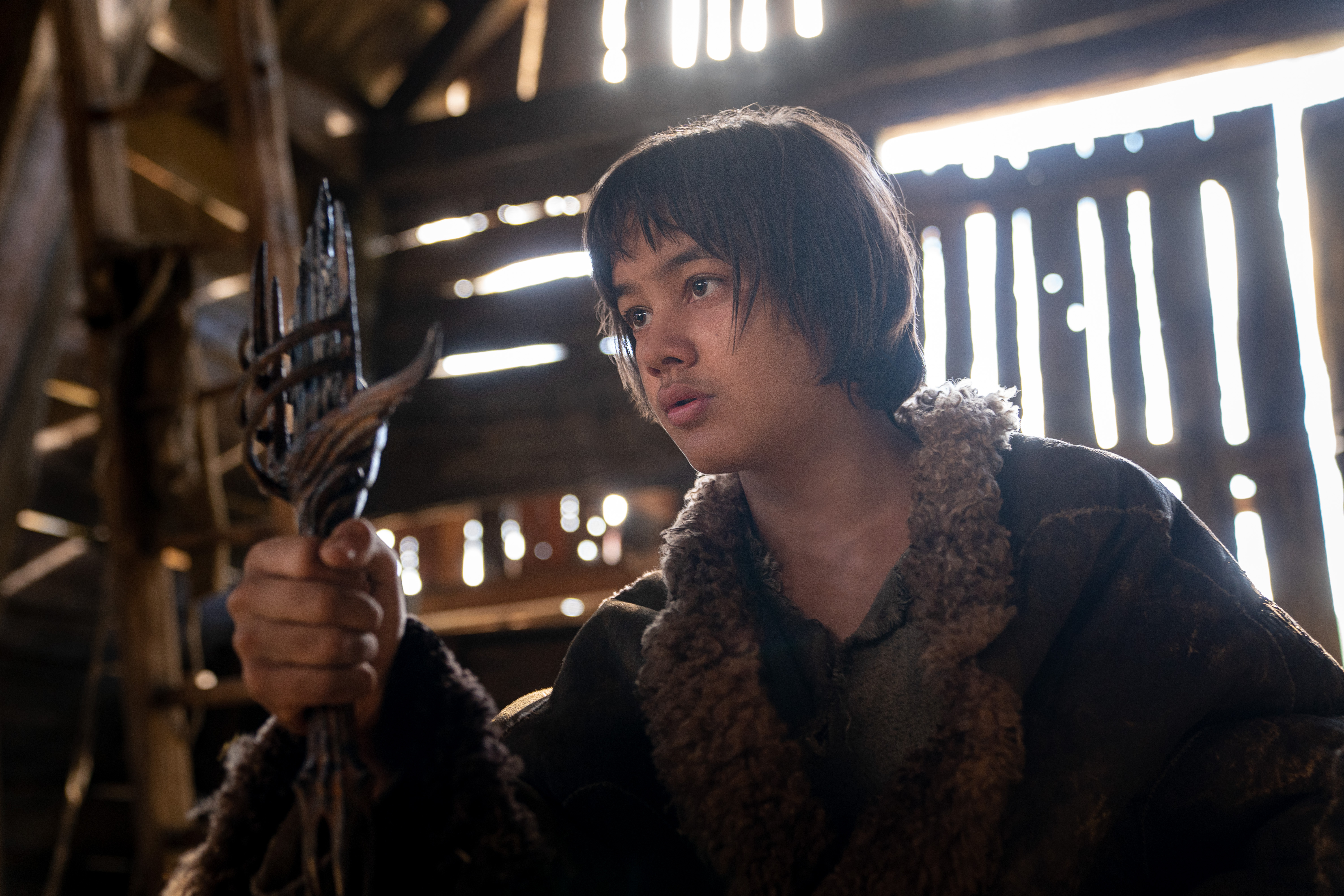 Tyroe Muhafidin as Theo in <i>Rings of Power</i>