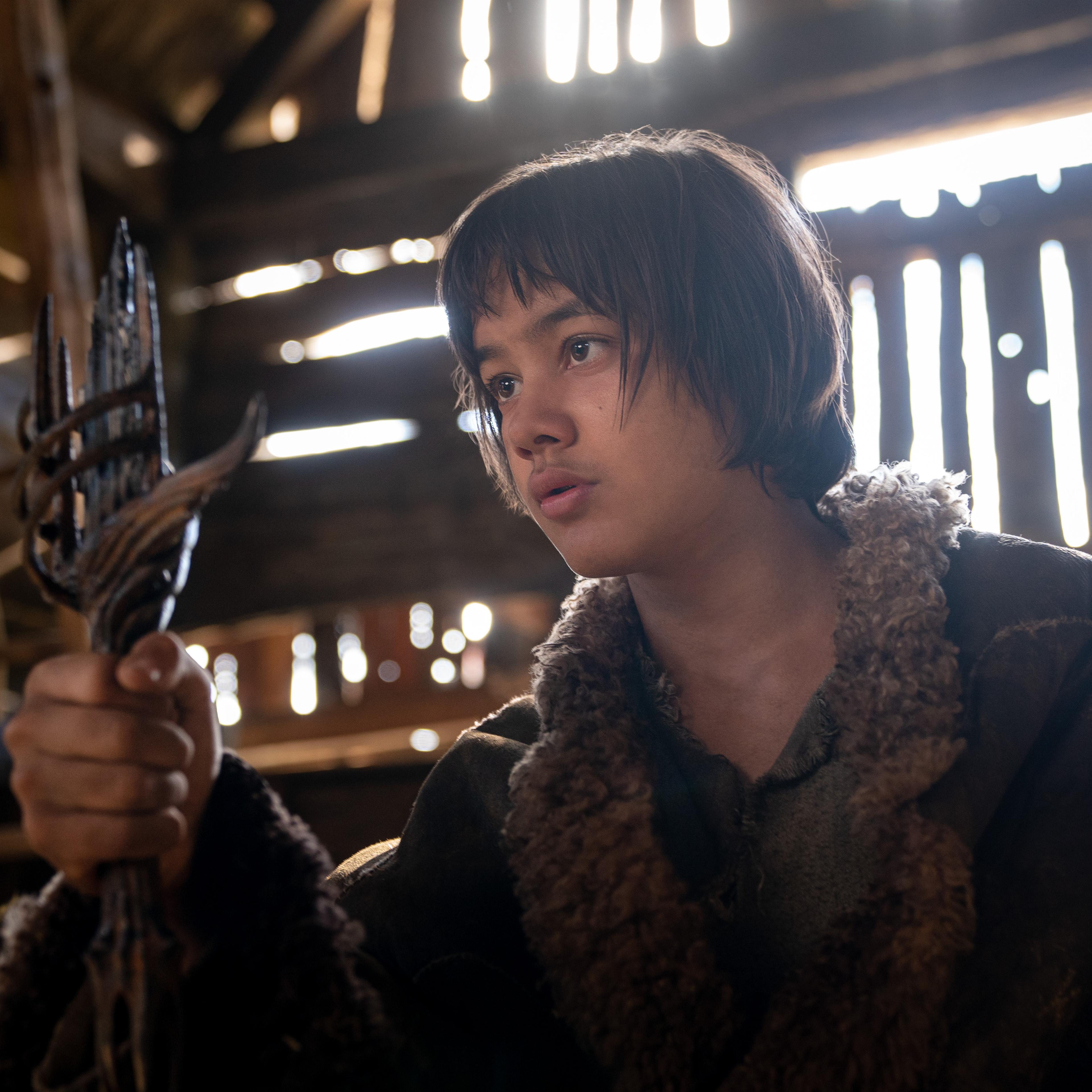 Tyroe Muhafidin as Theo in <i>Rings of Power</i>
