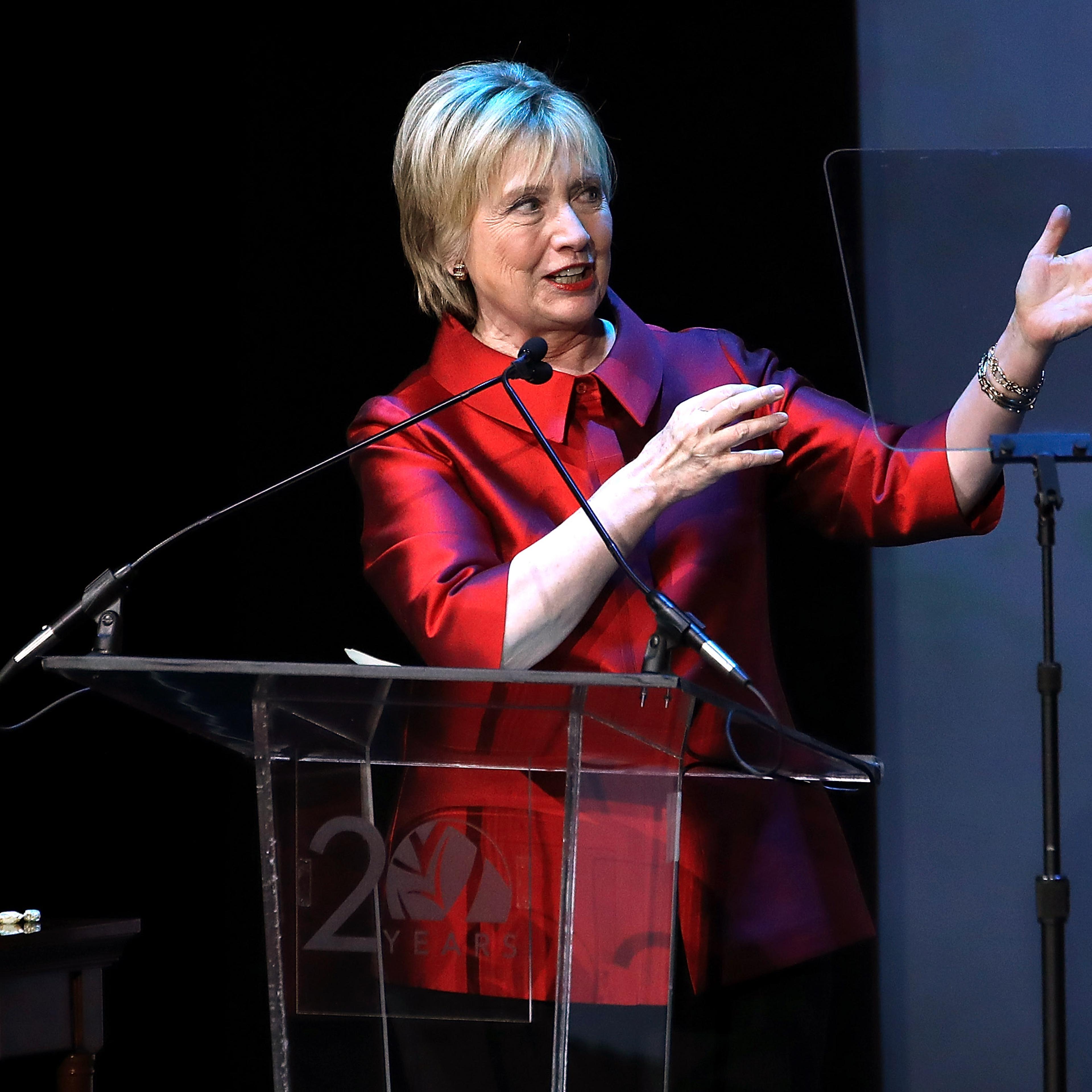 Hillary Clinton Speaks At Vital Voices Global Leadership Awards At The Kennedy Center In Washington, DC
