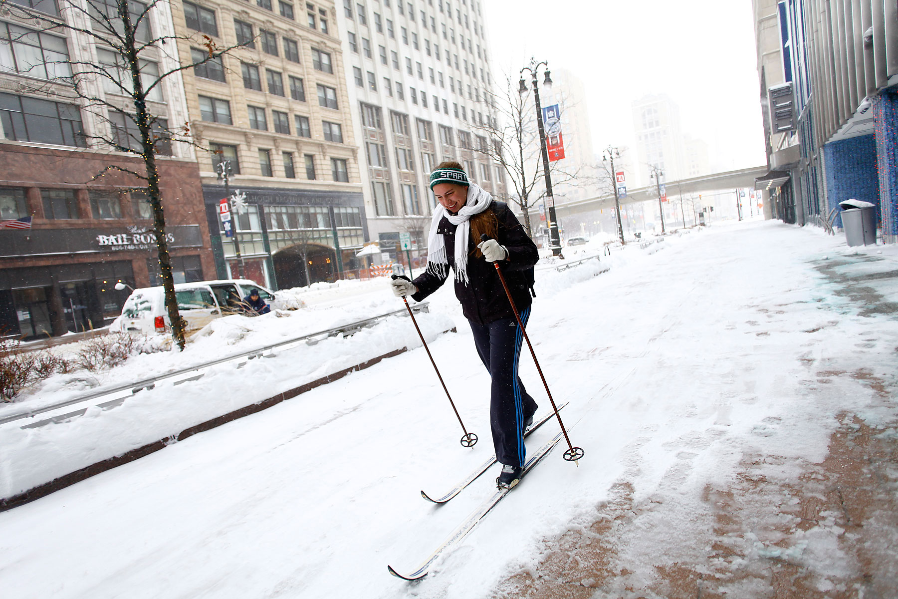 Detroit Deals With Heavy Snow And Bitter Cold