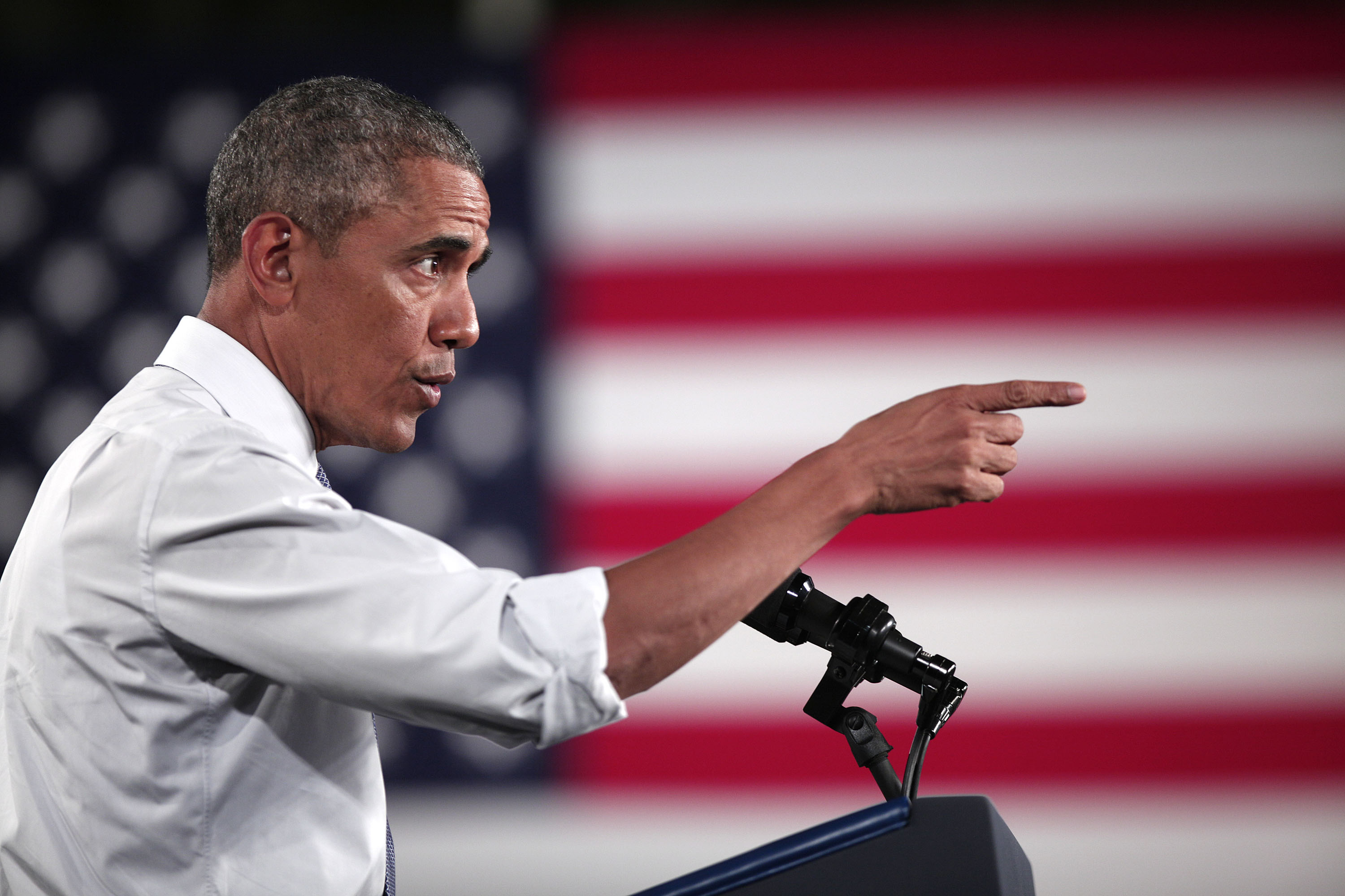 President Obama Speaks On Automotive And Manufacturing Industry At Ford Michigan Assembly Plant