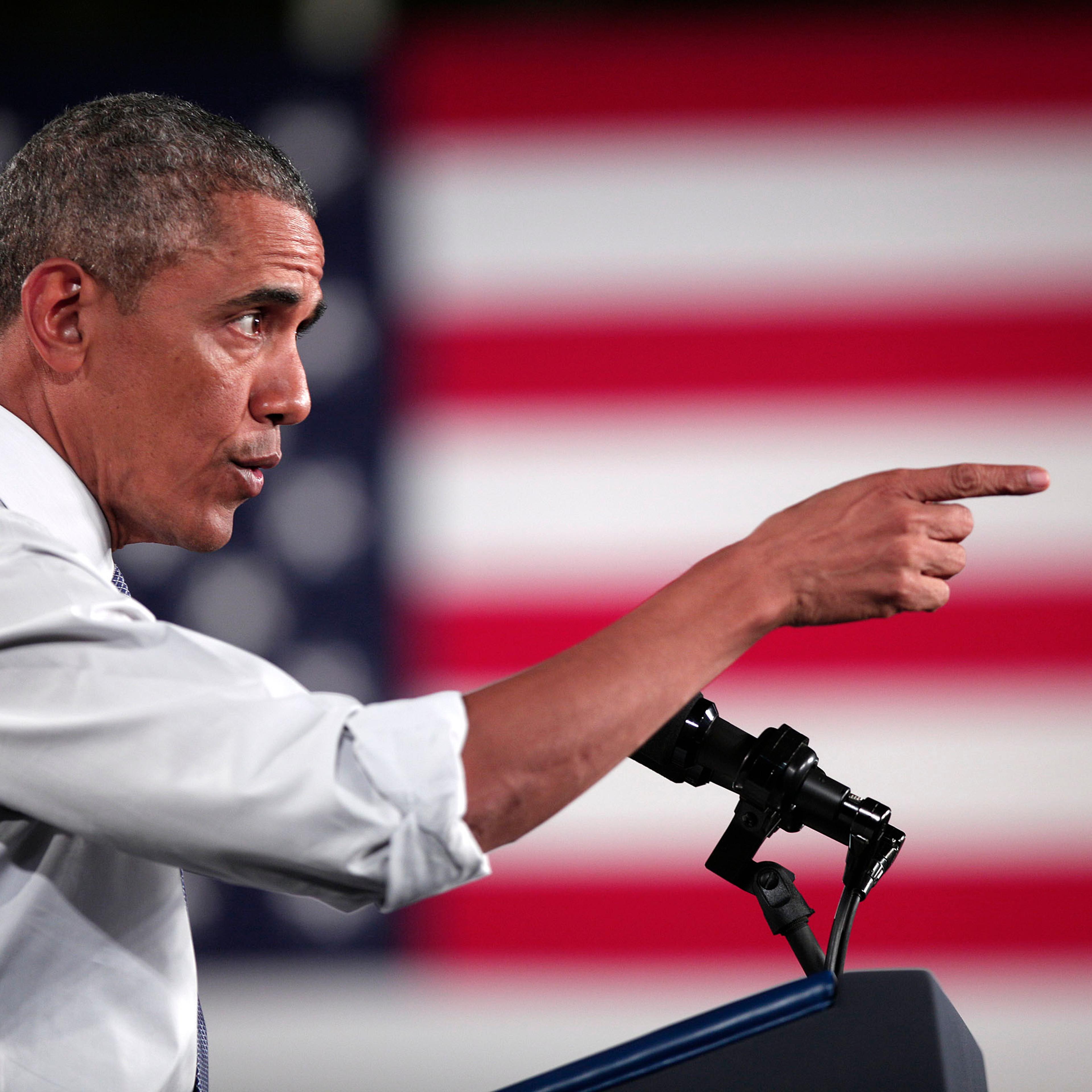 President Obama Speaks On Automotive And Manufacturing Industry At Ford Michigan Assembly Plant