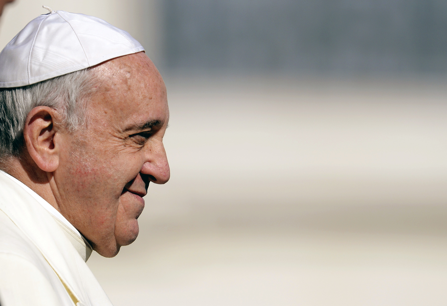 Pope Francis holds his weekly general audience on March 5, 2014 at St. Peter's square in Vatican City.