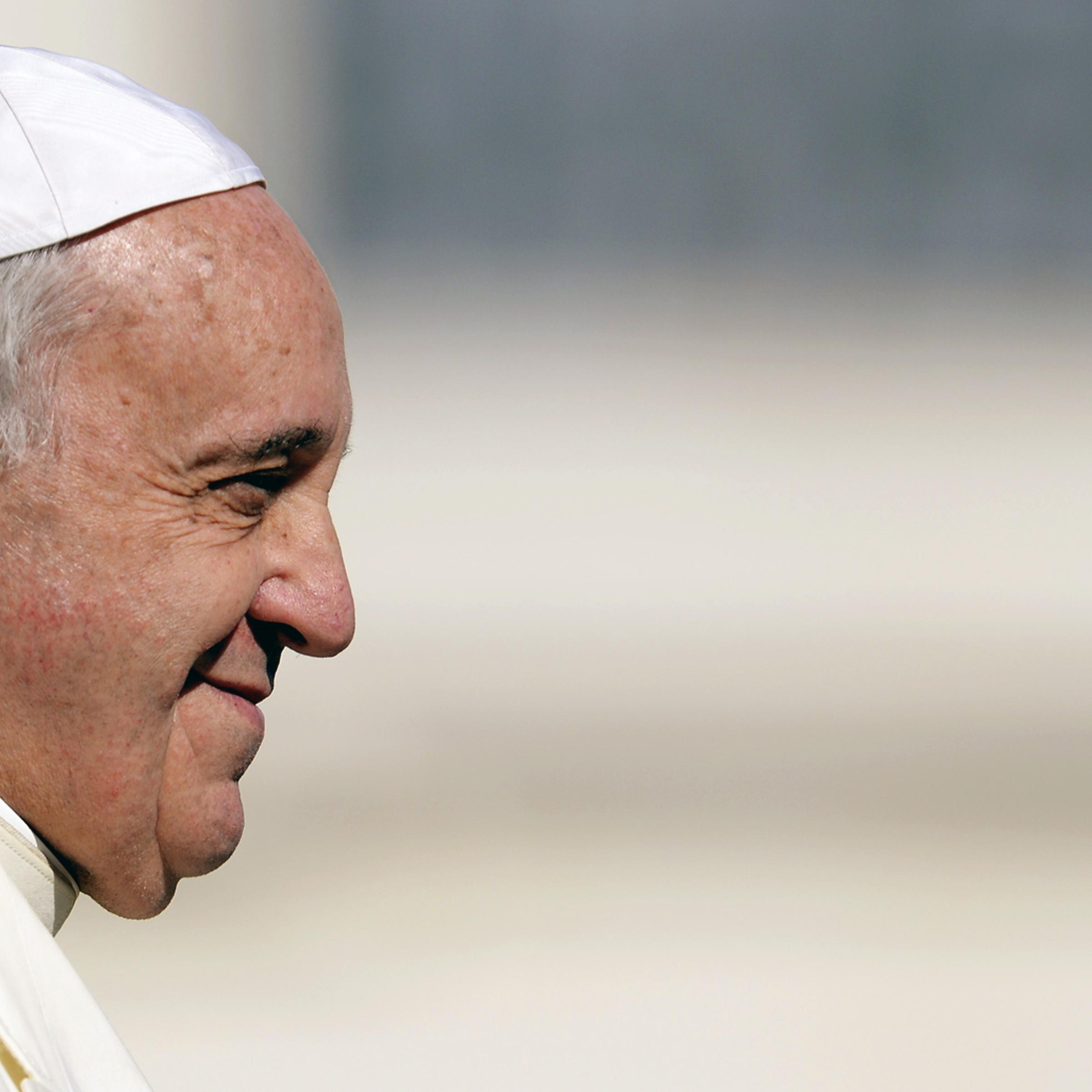 Pope Francis holds his weekly general audience on March 5, 2014 at St. Peter's square in Vatican City.