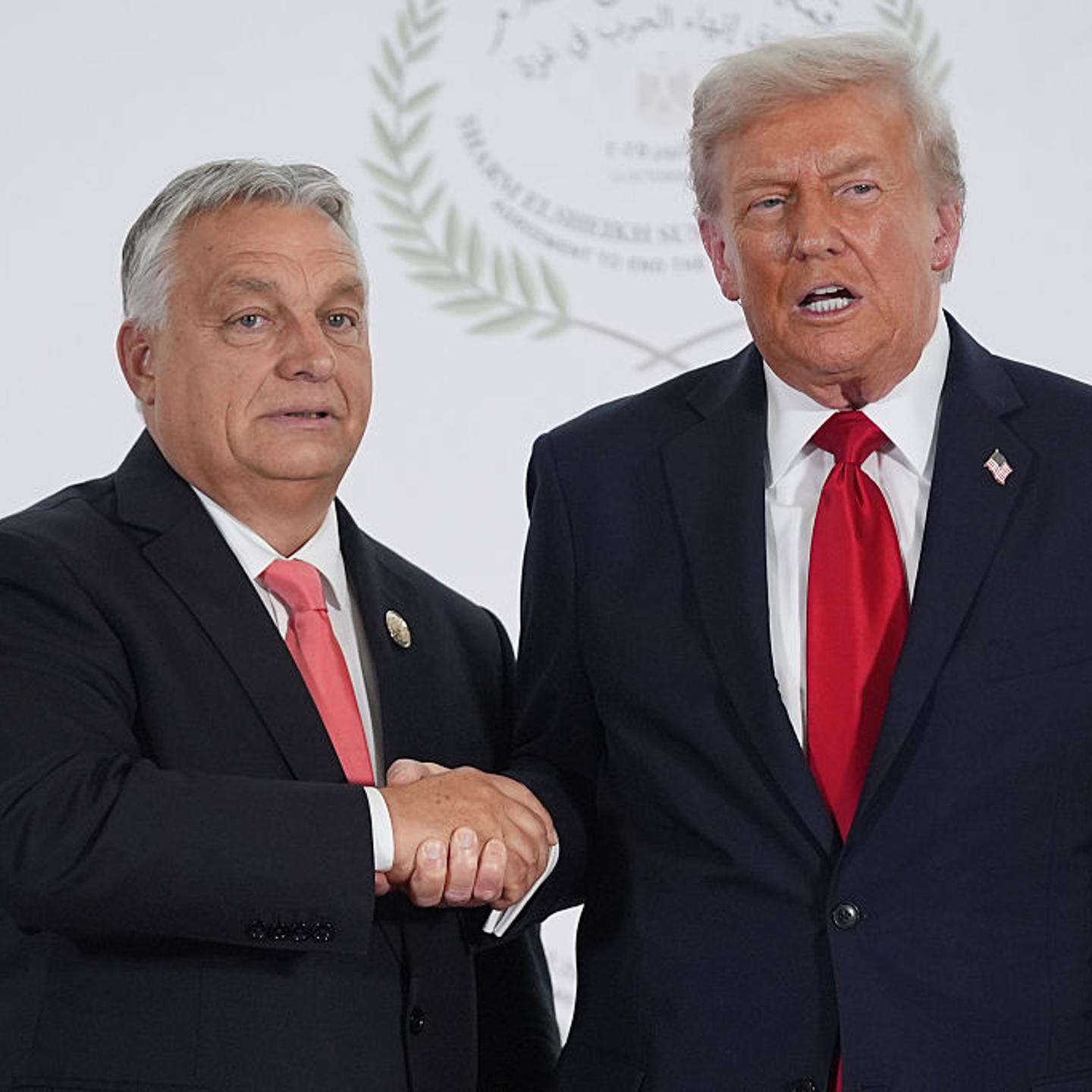 President Donald Trump With Viktor Orban Summit