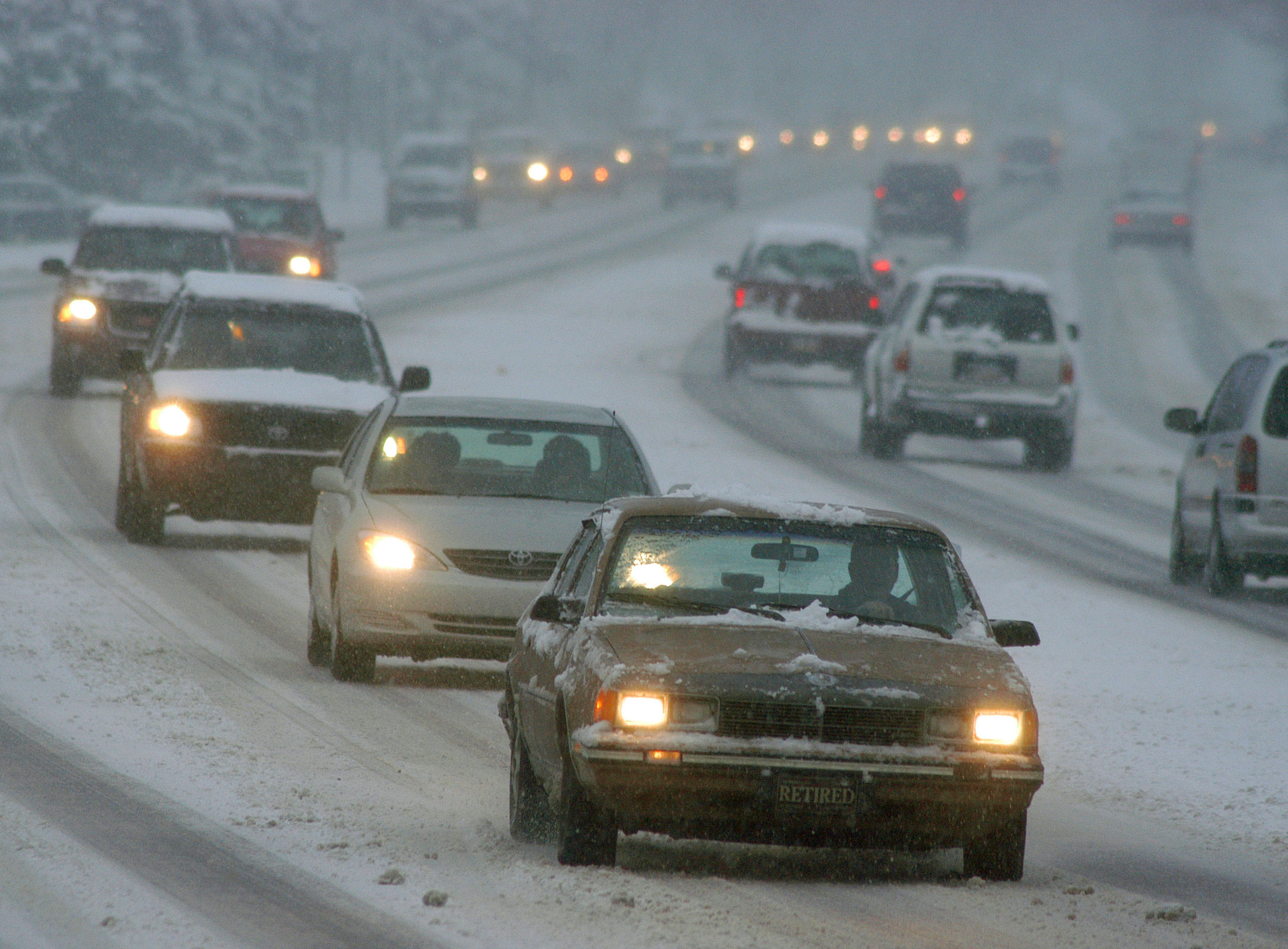 First Winter Storm Of The Season Hits East Coast