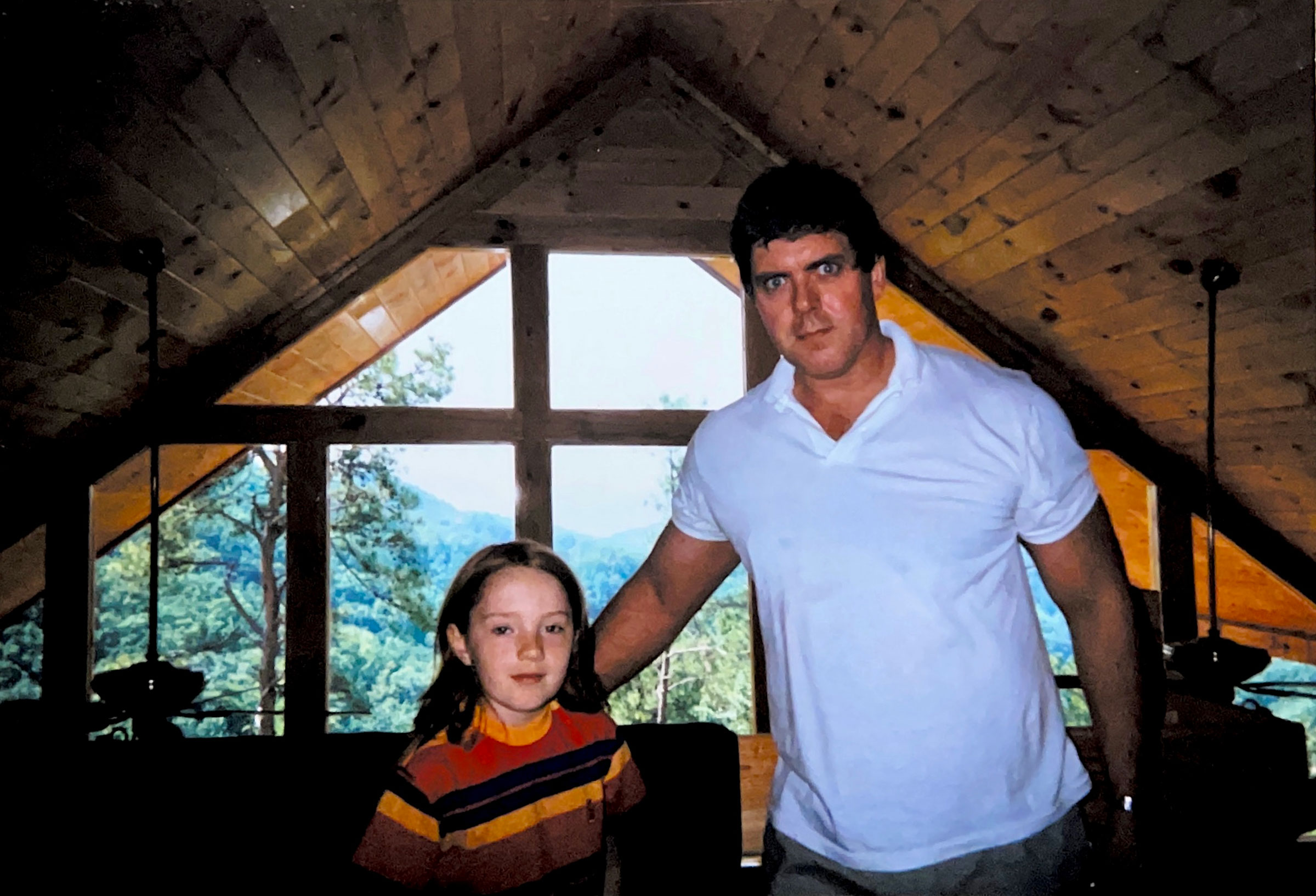 Derek traveling with their dad in the Smokey mountains.