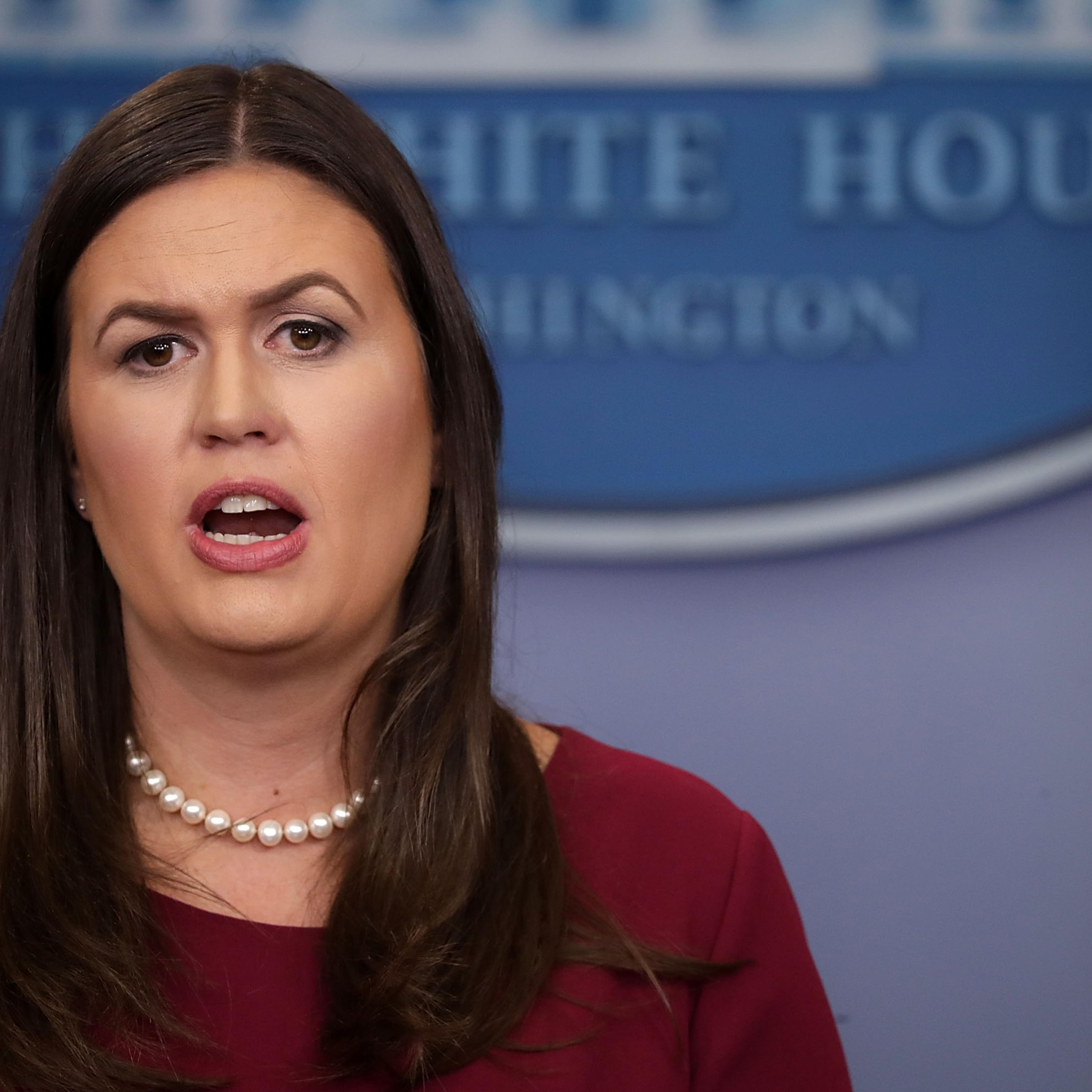 Press Secretary Sarah Sanders Holds Daily Press Briefing At The White House