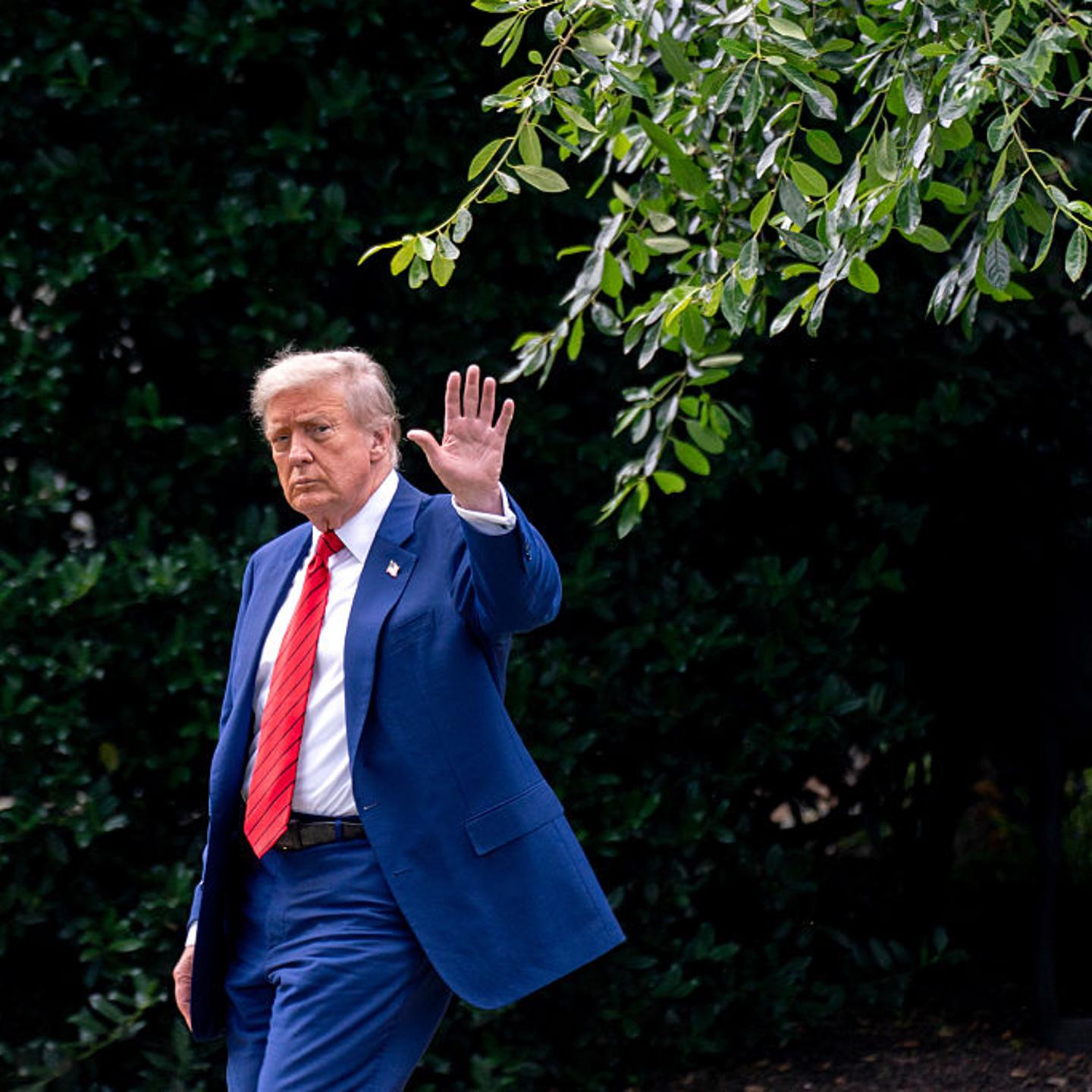 President Trump Departs White House For New Jersey