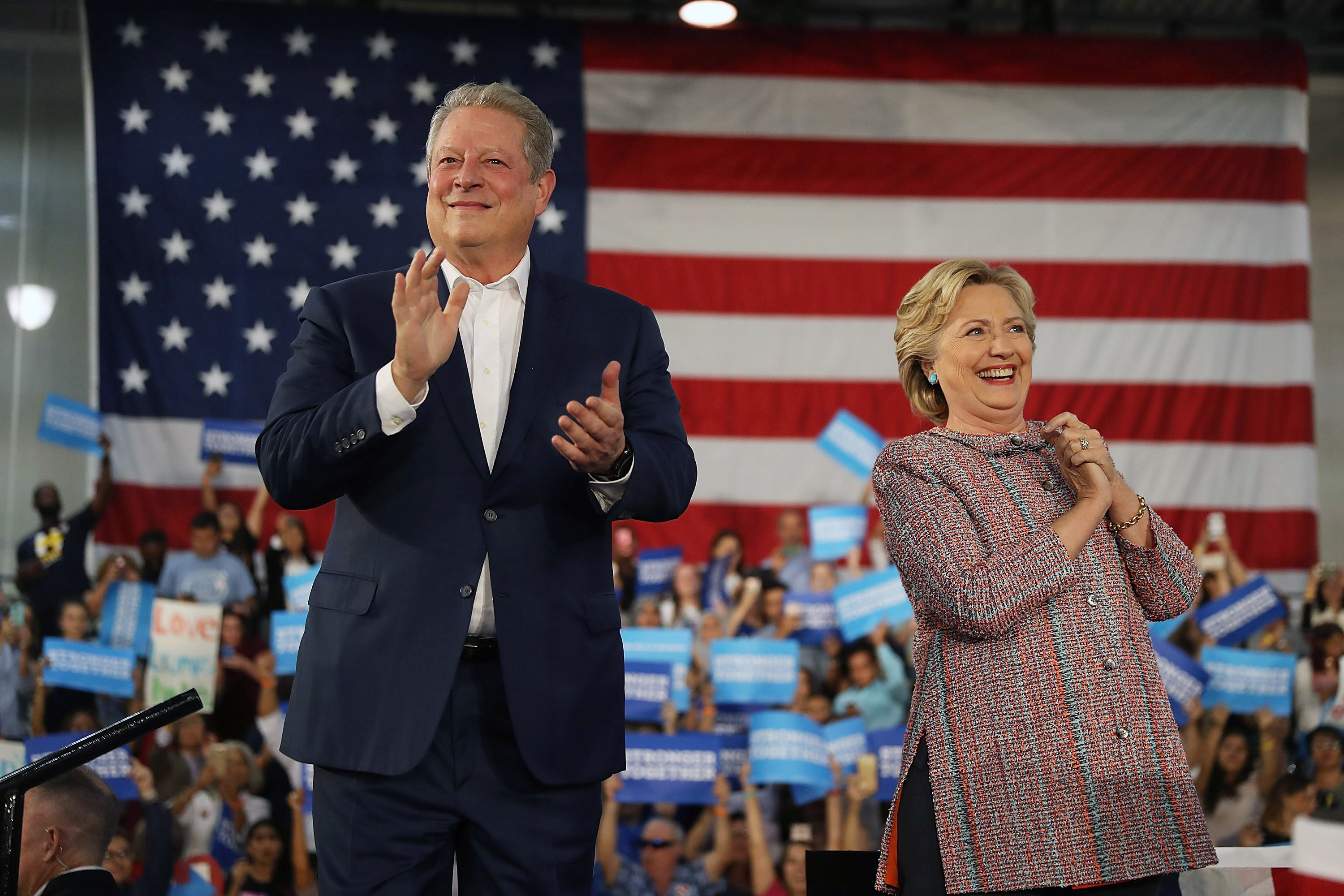 hillary clinton al gore climate change florida