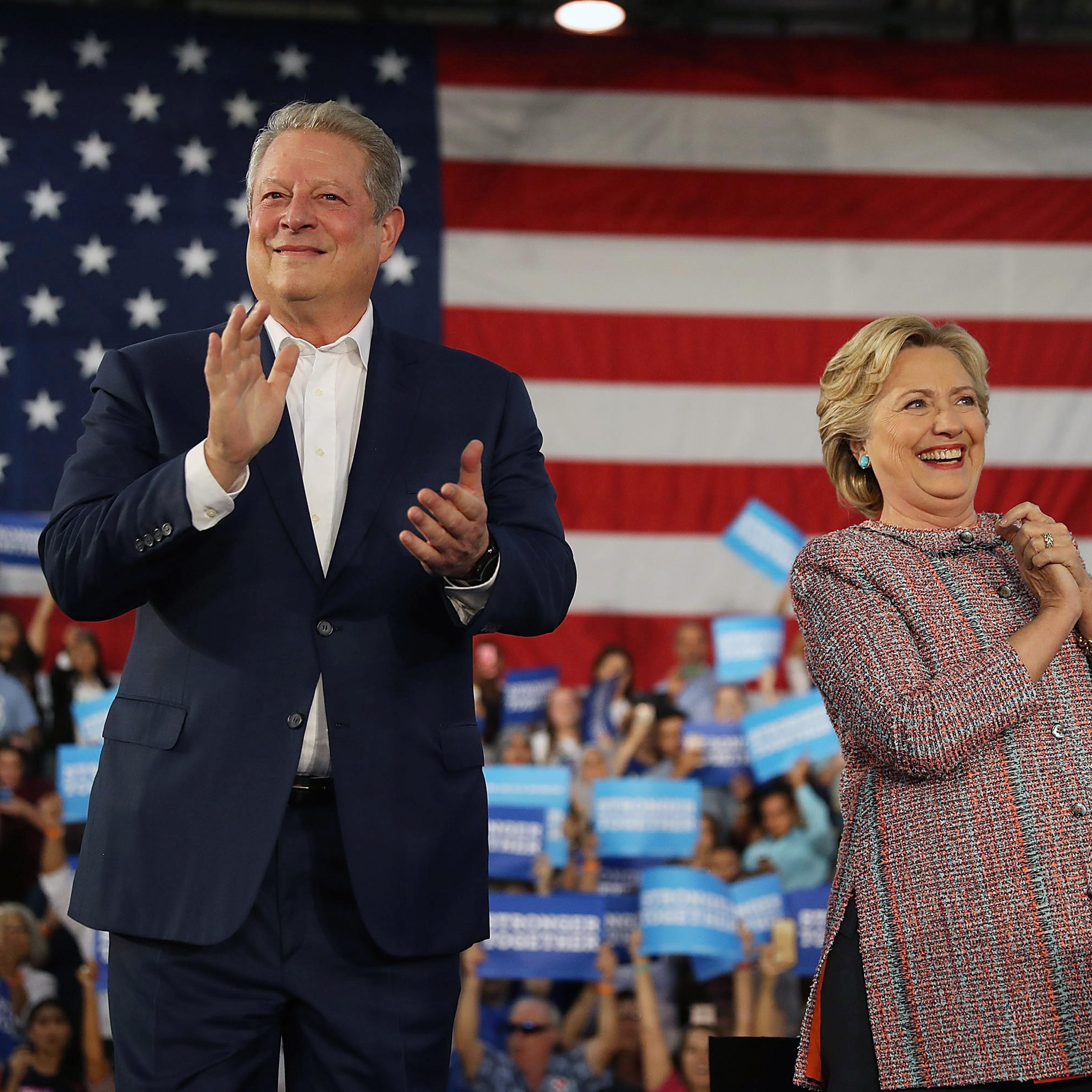 hillary clinton al gore climate change florida