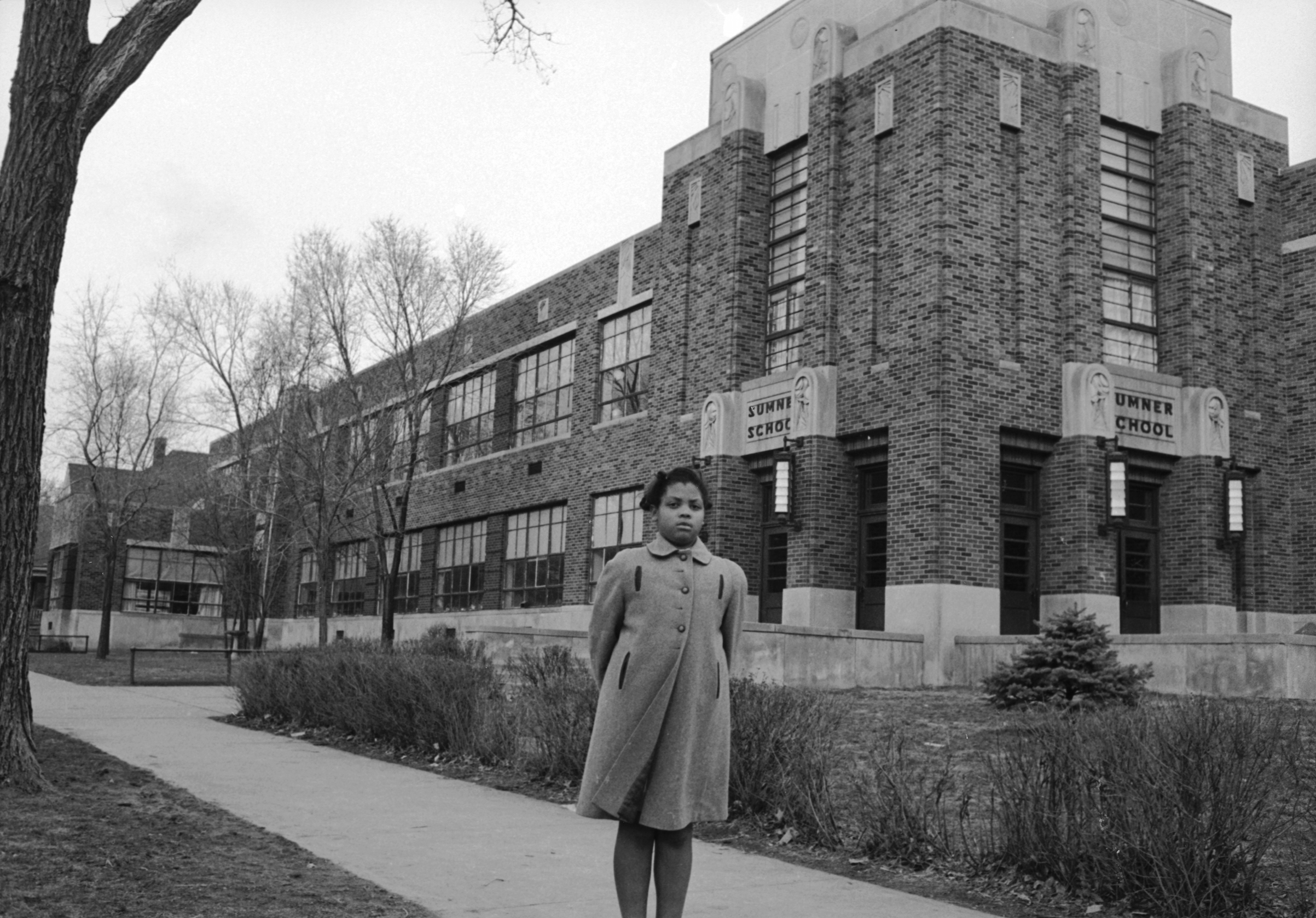Linda Brown Outside Sumner Elementary