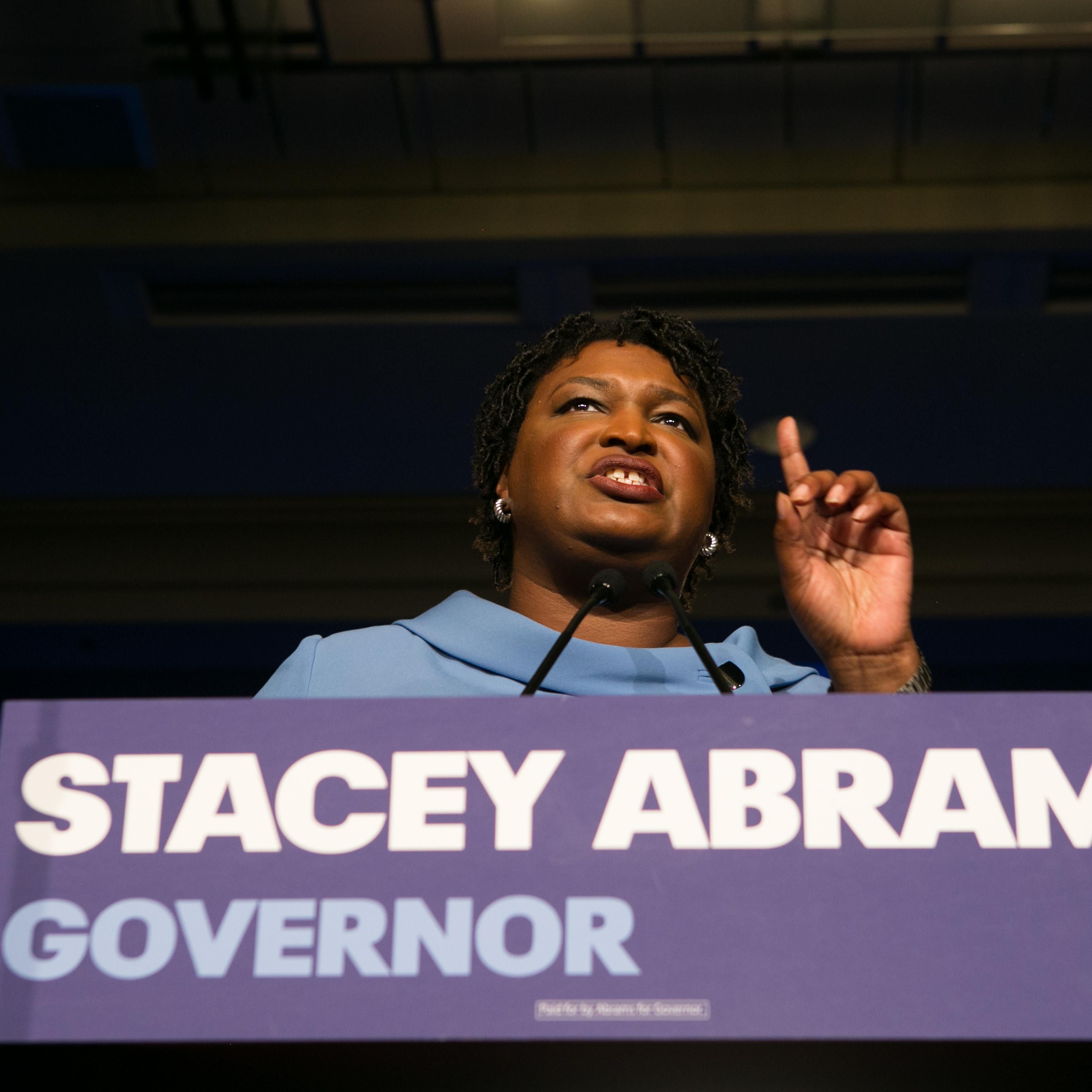 Georgia Democratic Gubernatorial Candidate Stacey Abrams Holds Election Night Event In Atlanta