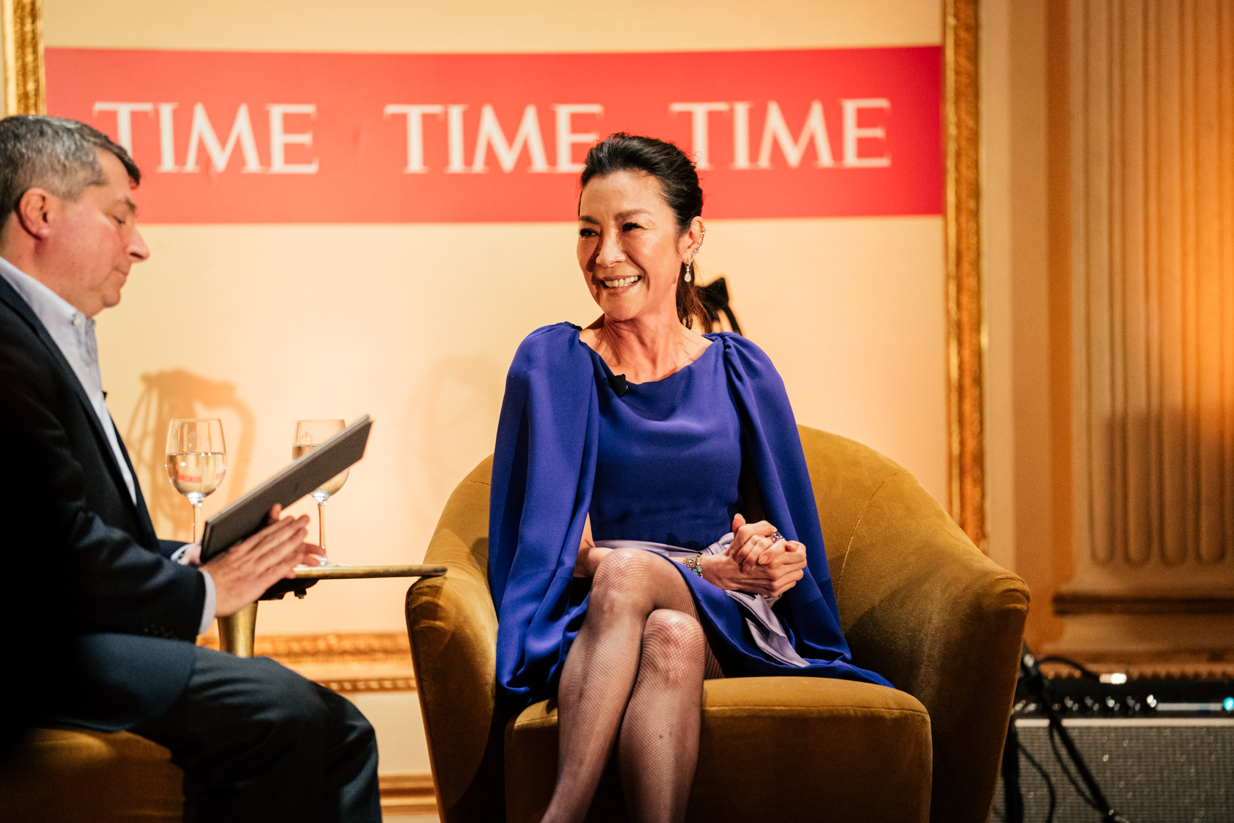 Michelle Yeoh onstage at the TIME 2022 Person of the Year reception at The Plaza Hotel in New York City, on Dec. 8, 2022.