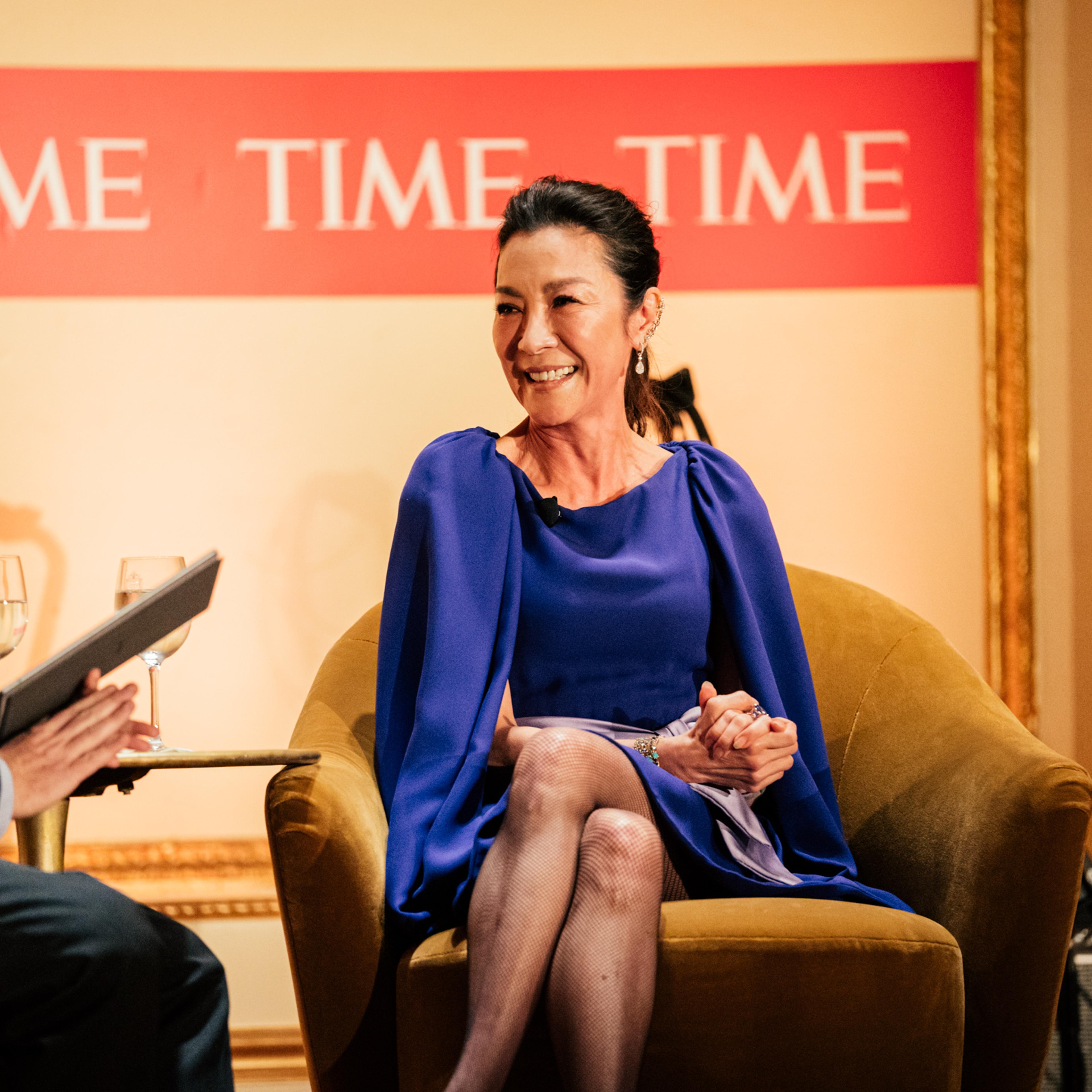 Michelle Yeoh onstage at the TIME 2022 Person of the Year reception at The Plaza Hotel in New York City, on Dec. 8, 2022.