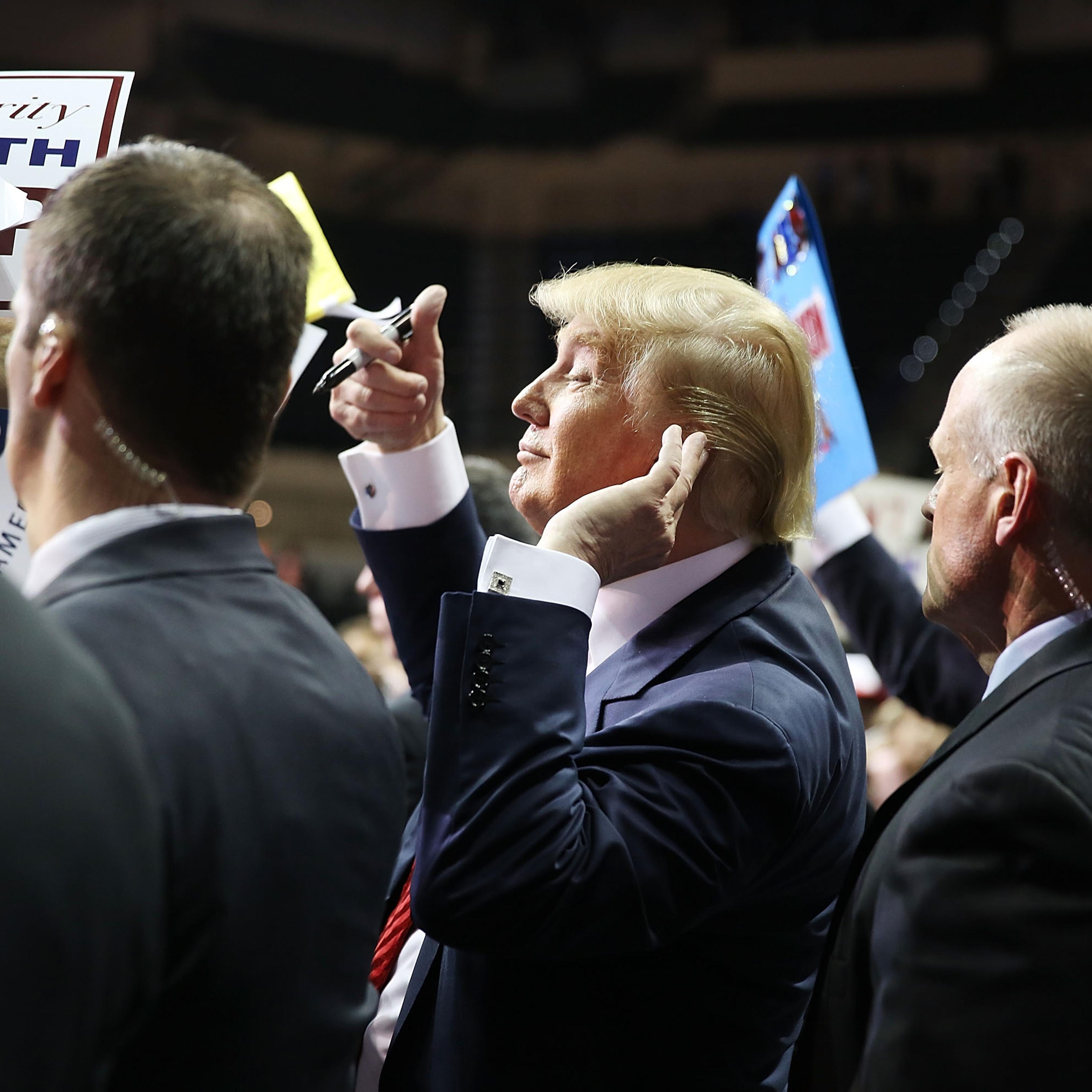 Donald Trump Holds A Campaign Rally In Tampa