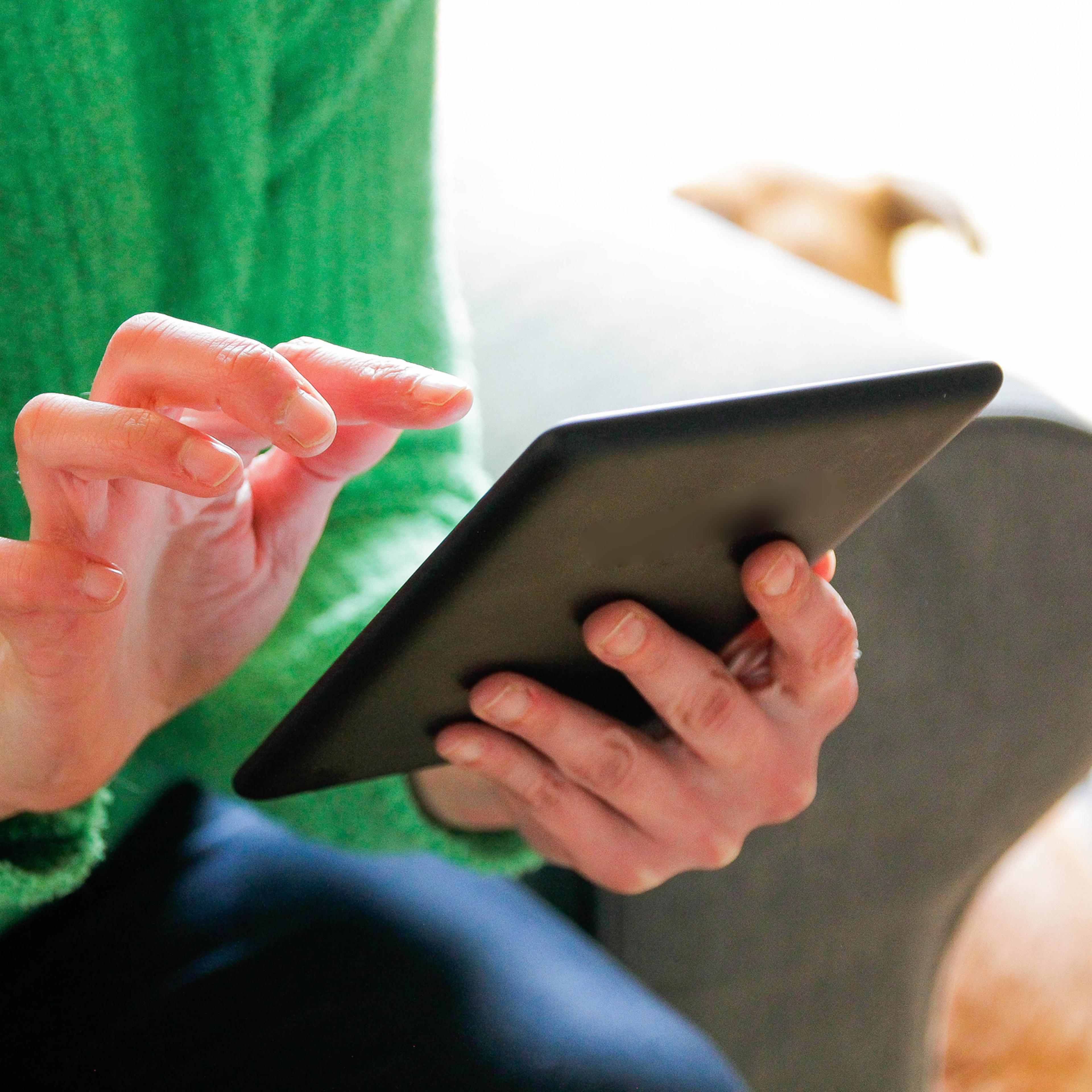 Using a digital tablet