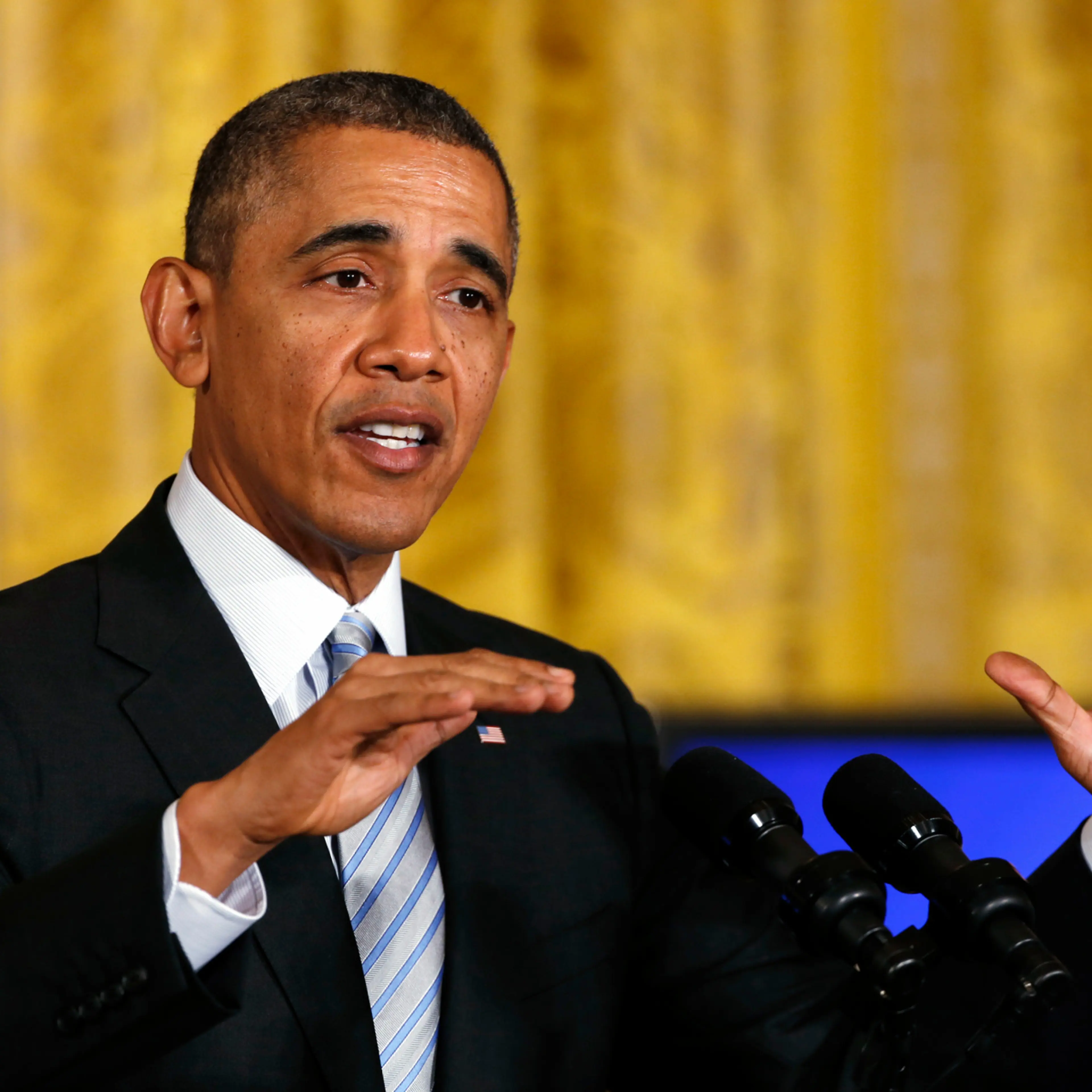 President Barack Obama at the White House on February 12, 2014.