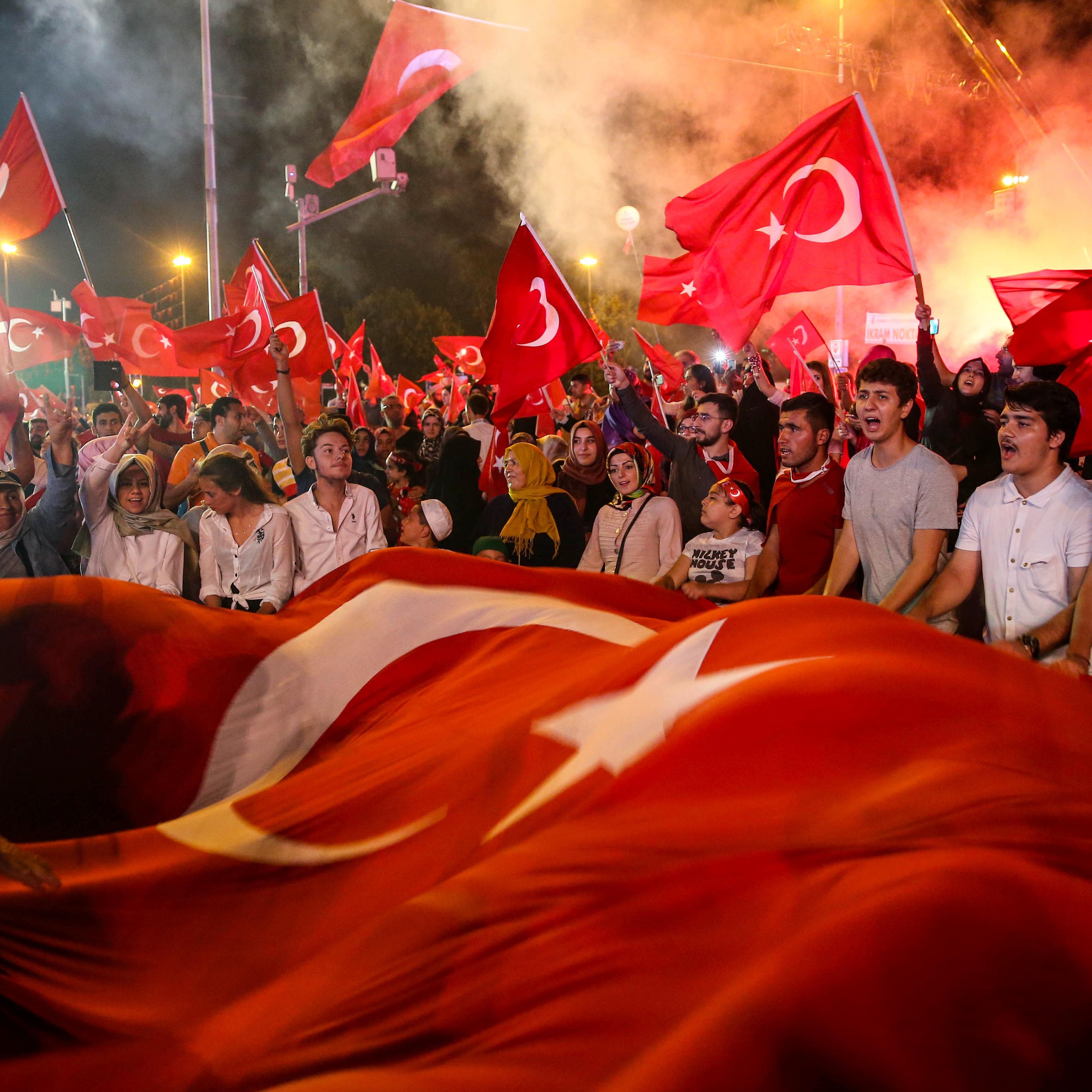 Turkey stand against failed military coup attempt
