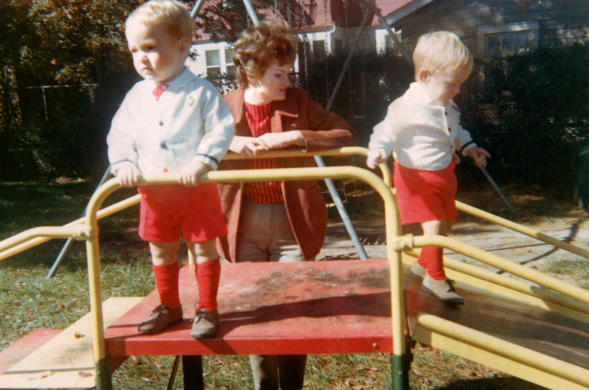 October 1965: Scott, left, and Mark with TK