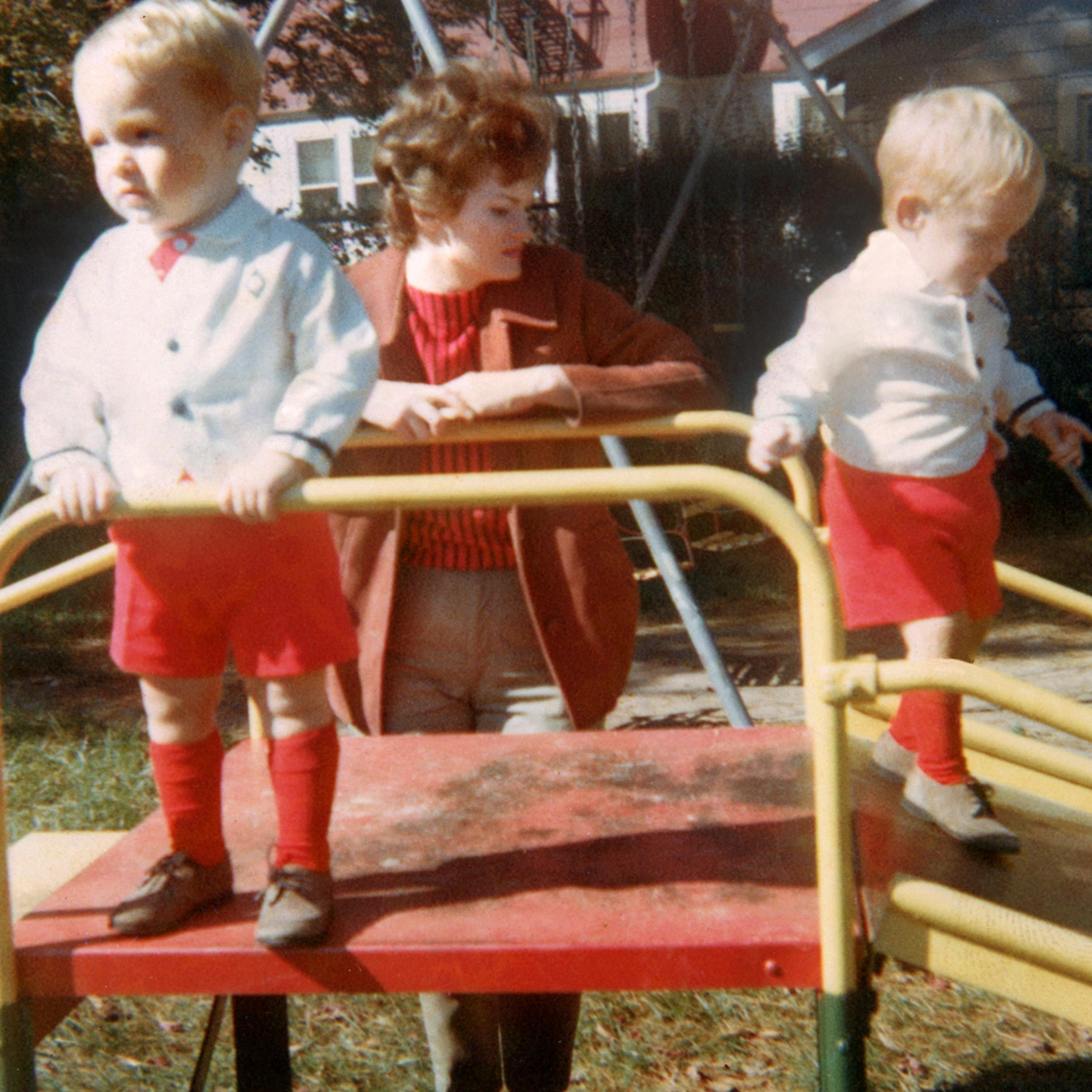 October 1965: Scott, left, and Mark with TK