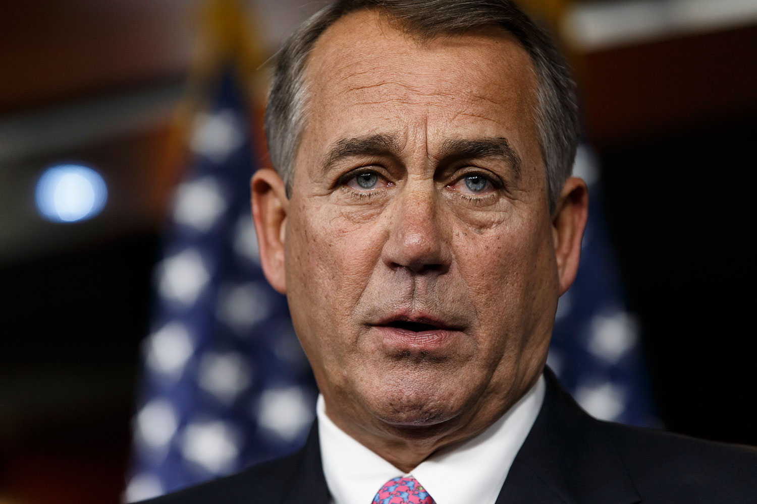 House Speaker John Boehner of Ohio speaks during a news conference on Capitol Hill in Washington, Feb. 6, 2014.