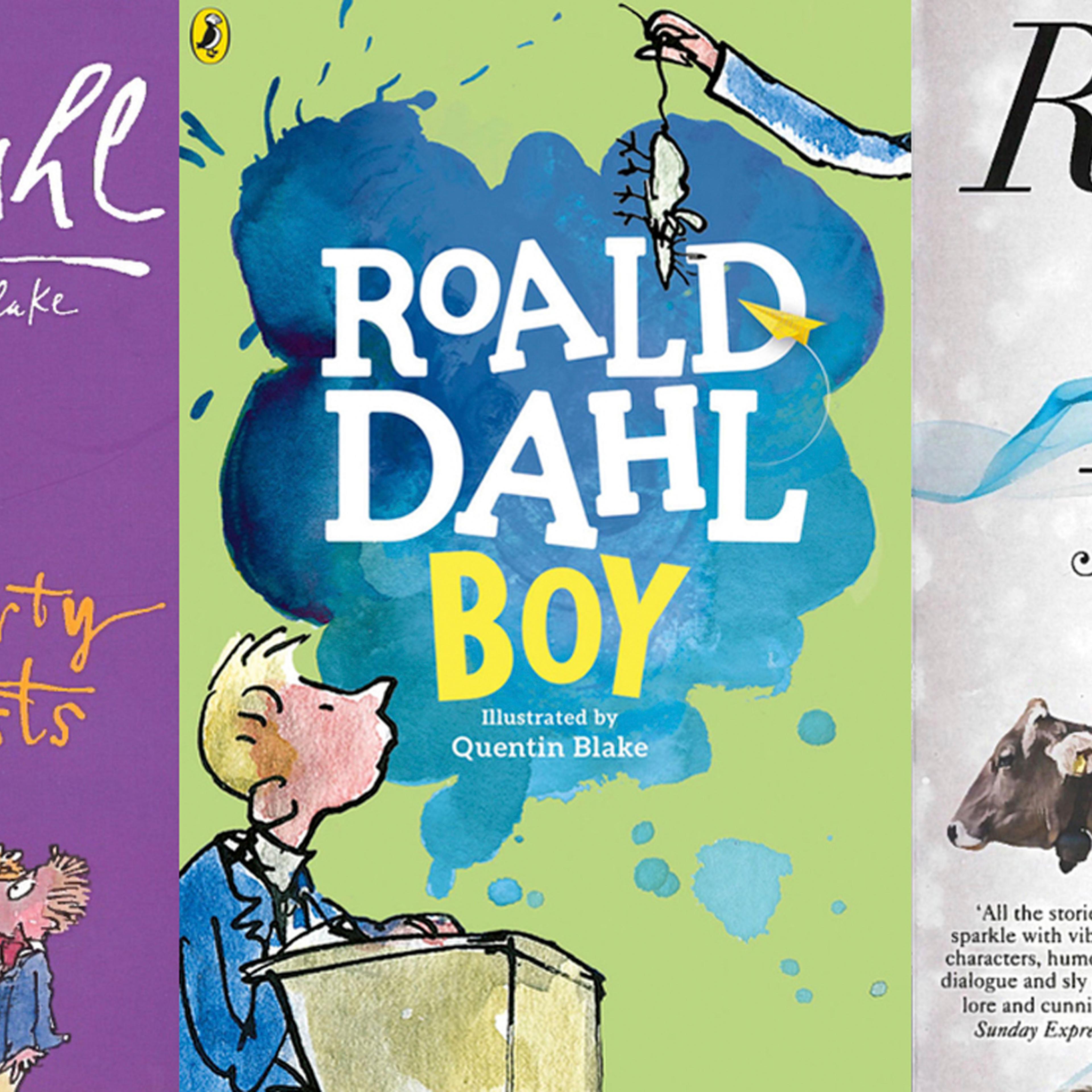 Roald Dahl books from left, Dirty Beasts, Boy, and Ah, Sweet Mystery of Life.