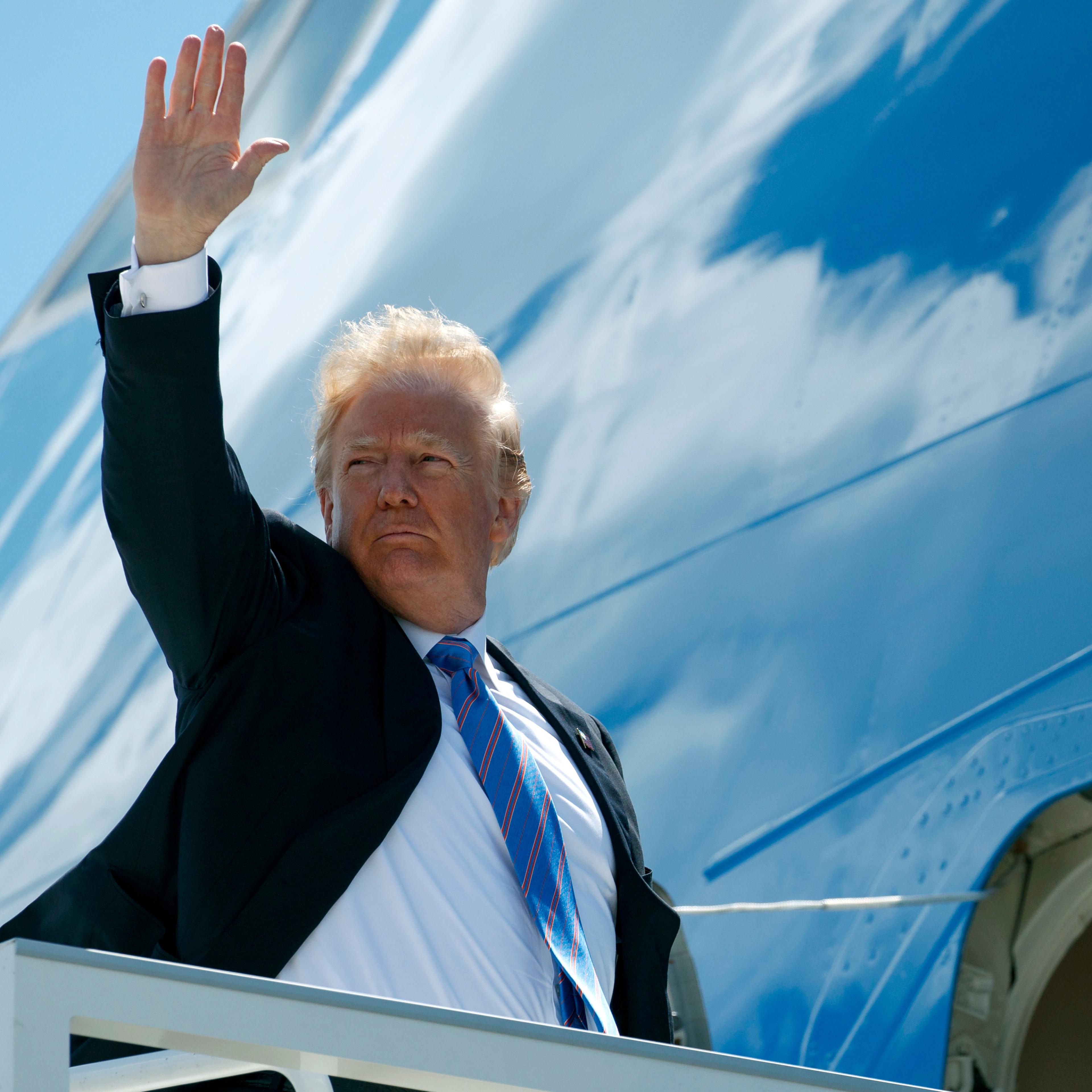 Donald Trump Leaves G7 Summit