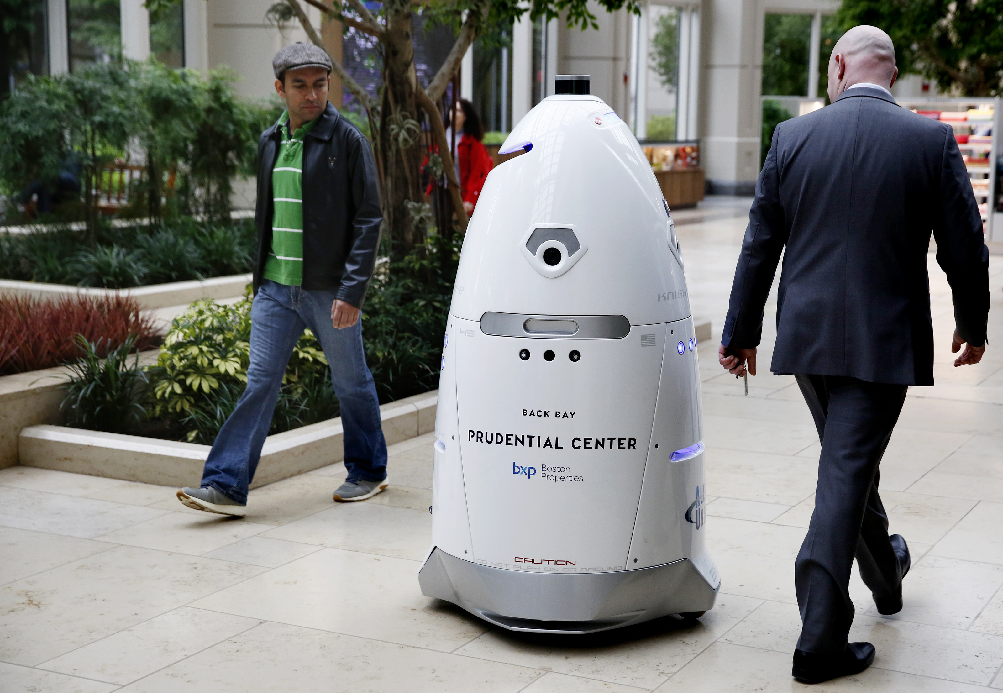 Knightscope K5 Security Robot At Prudential Center
