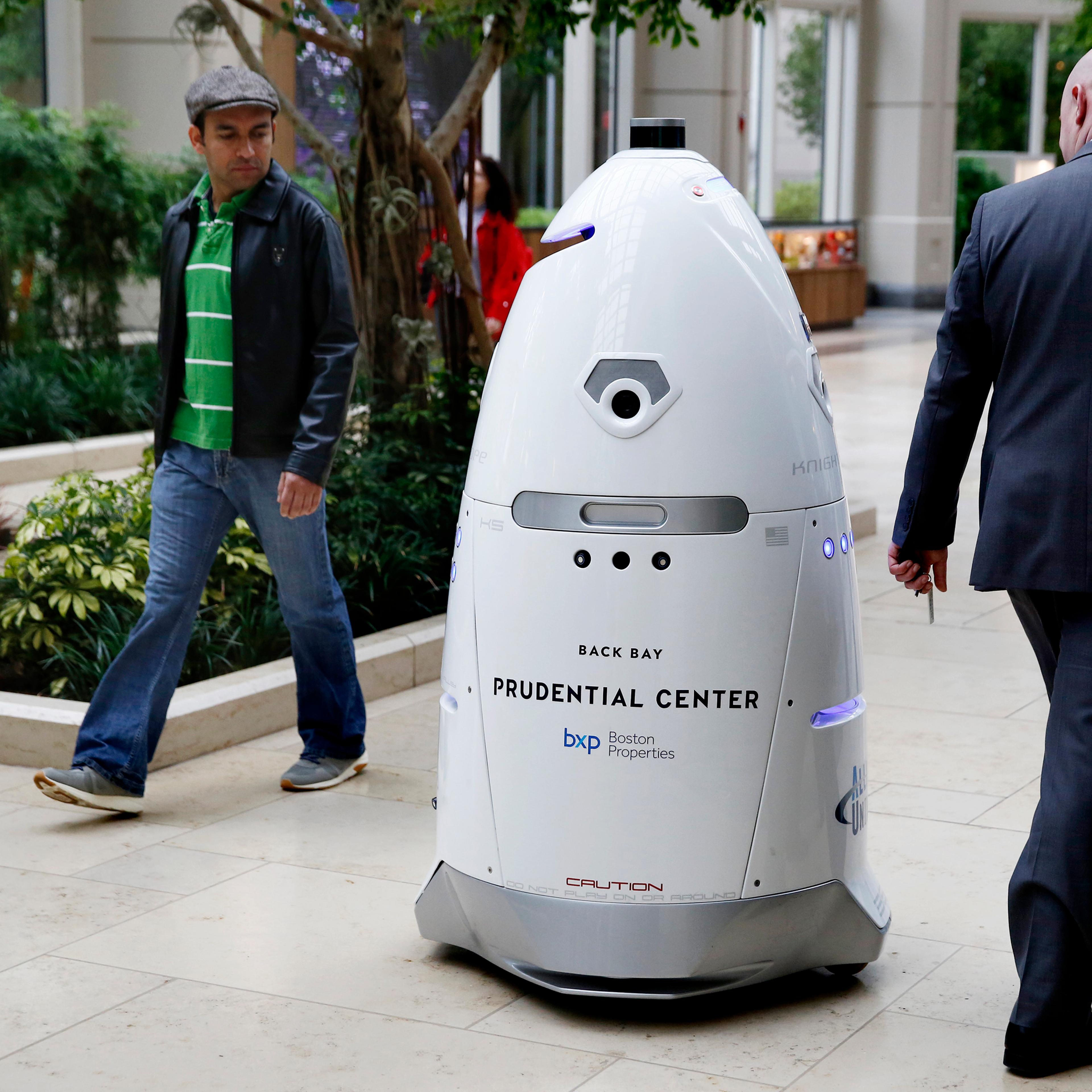 Knightscope K5 Security Robot At Prudential Center