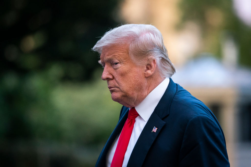 President Trump Returns To The White House From Wisconsin Trip