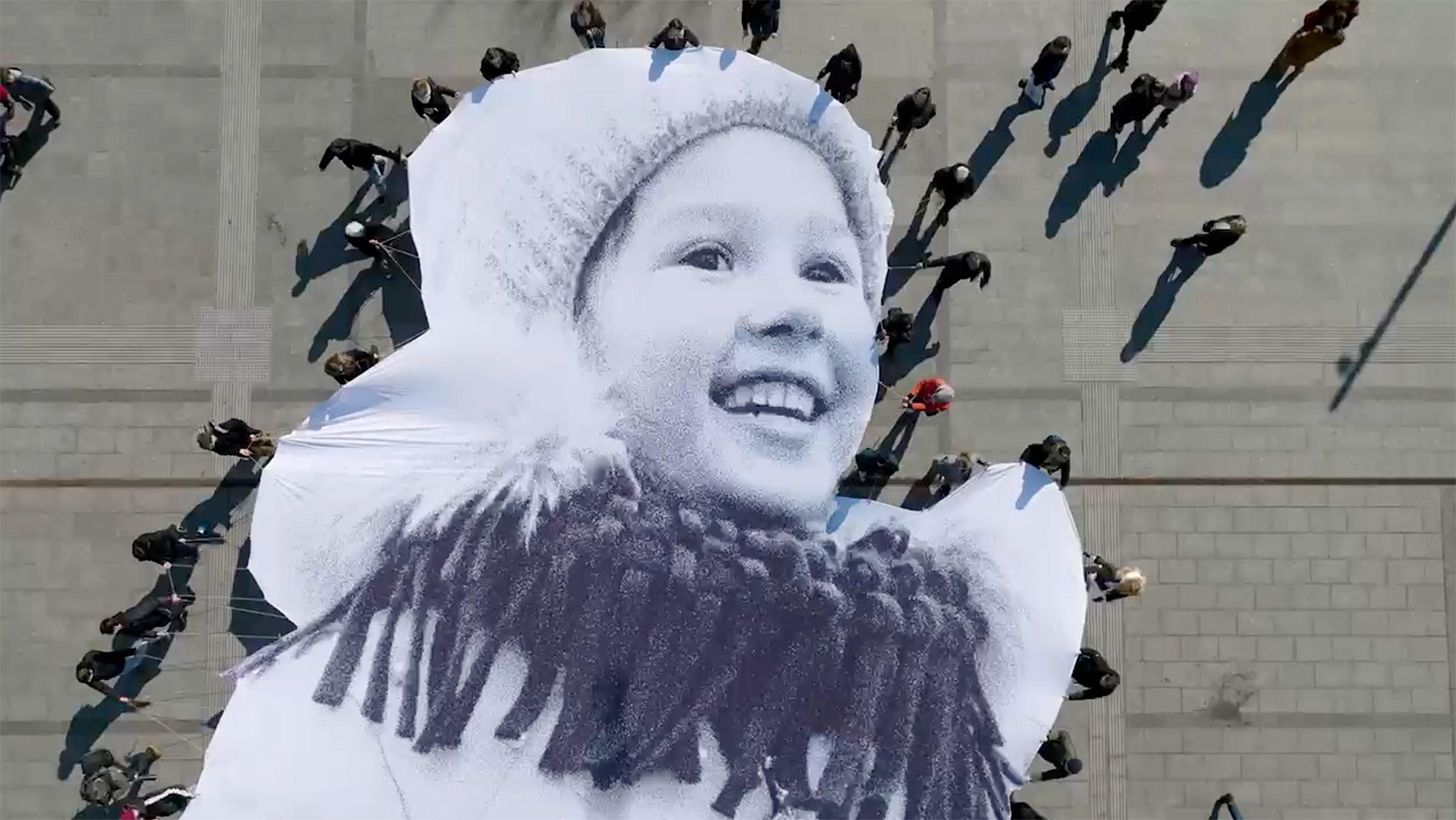 A drone was used to capture the cover image on March 14 in Lviv