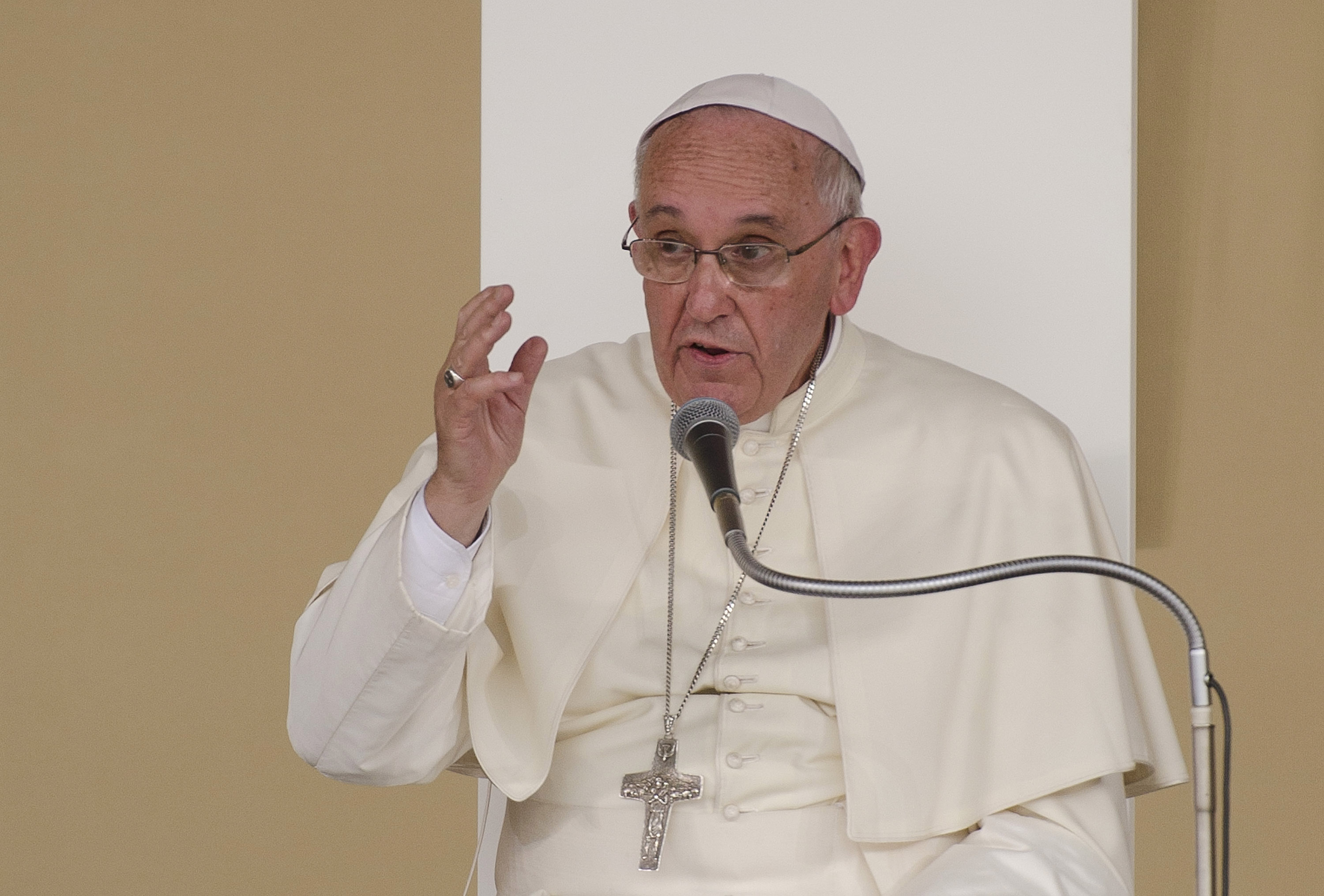 Pope Francesco meets the young in Piazza Vittorio Emanuele in Turin