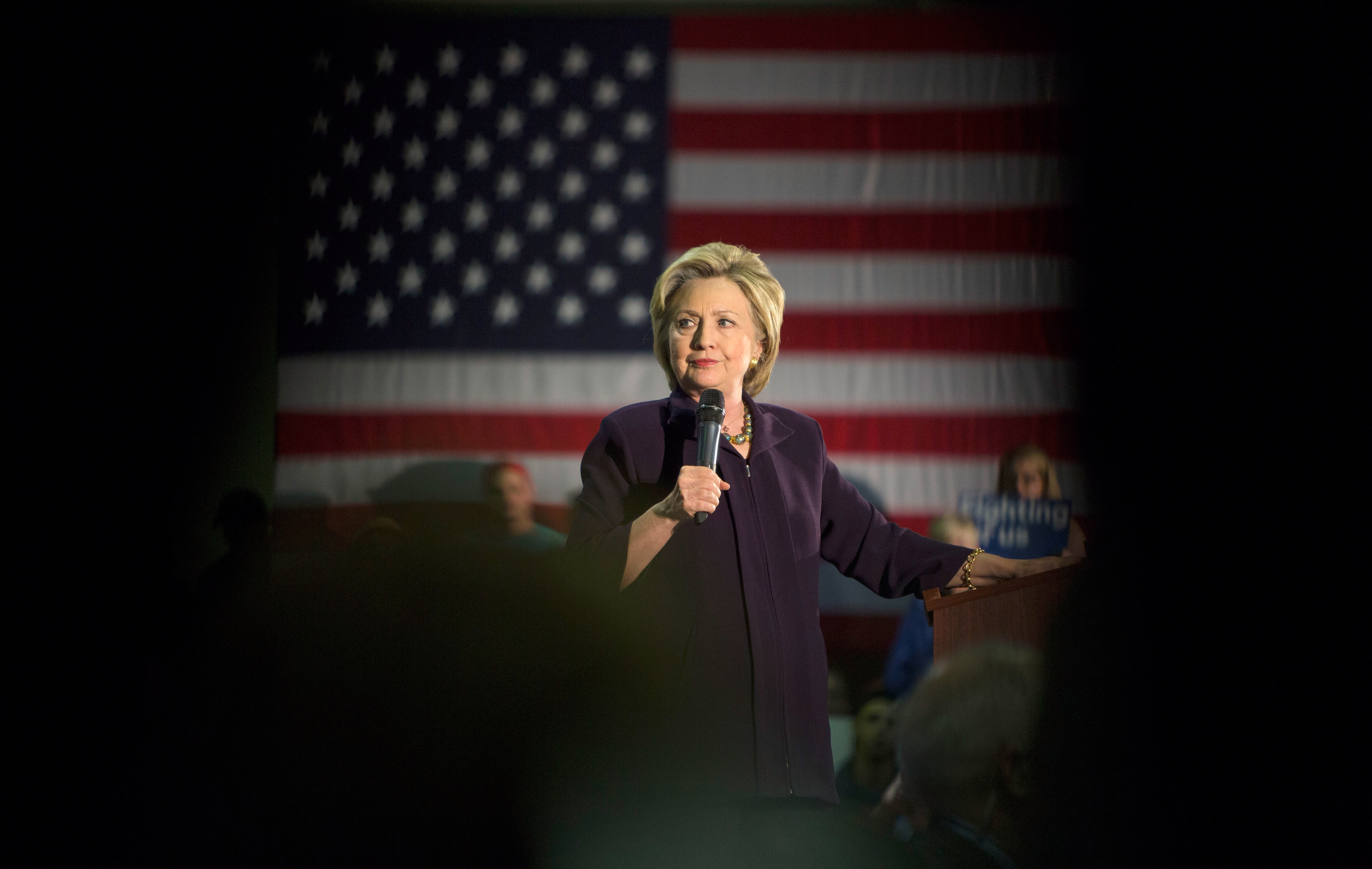 Democratic presidential candidate Hillary Clinton speaks at a campaign event at Camden County College on May 11, 2016 in Blackwood, New Jersey.