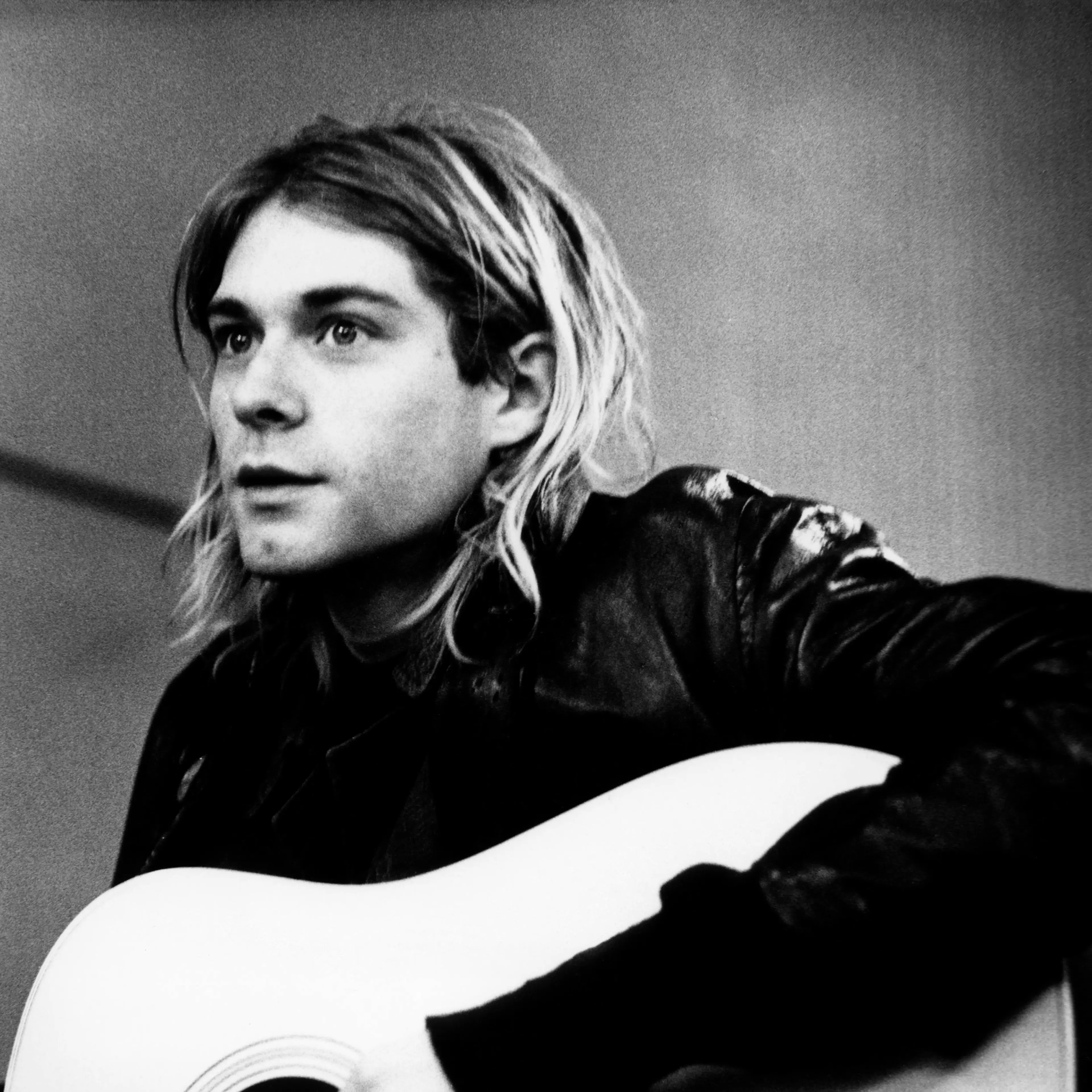 Kurt Cobain is recording in Hilversum Studios in Hilversum, Netherlands on Nov. 25, 1991.
