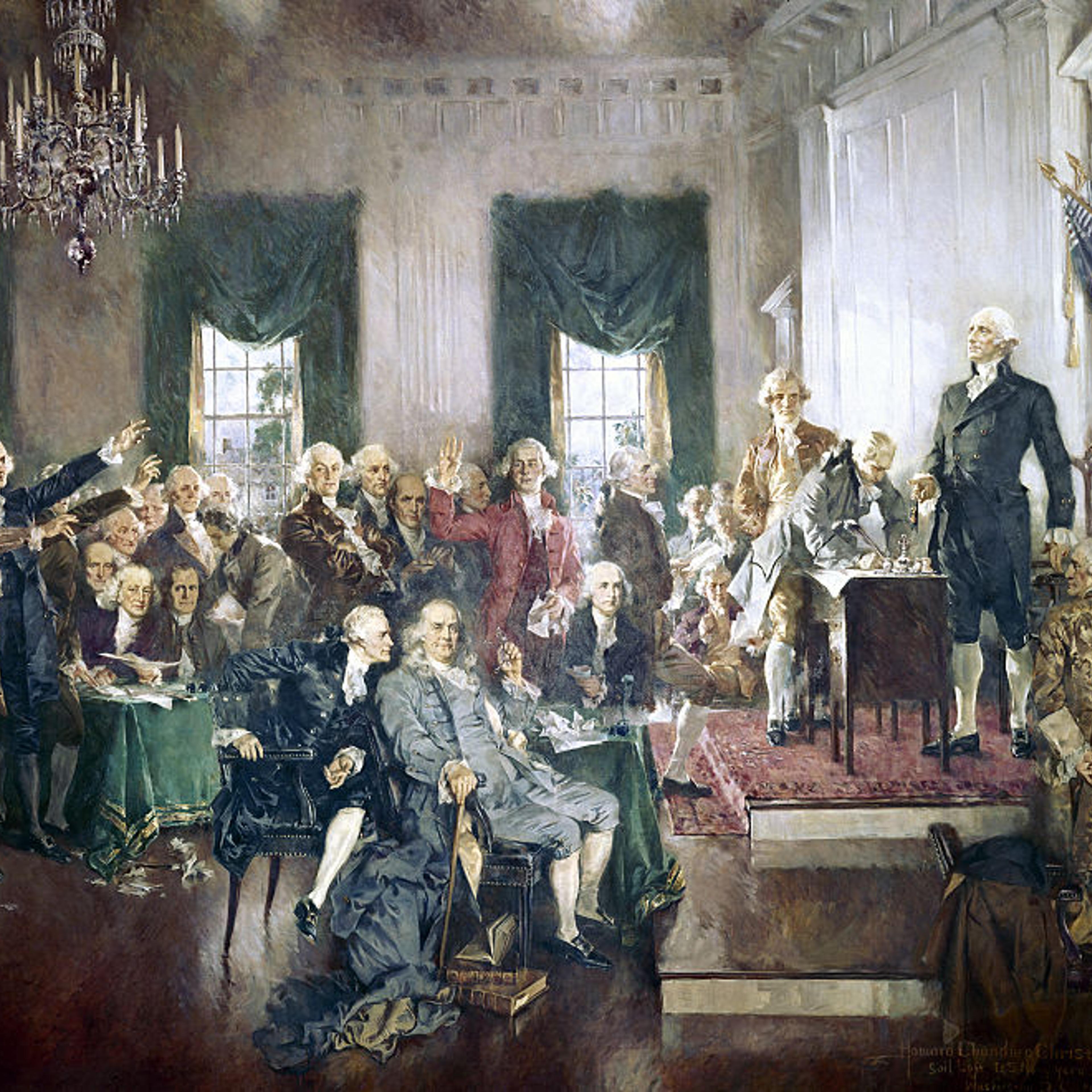 Signing The US Constitution