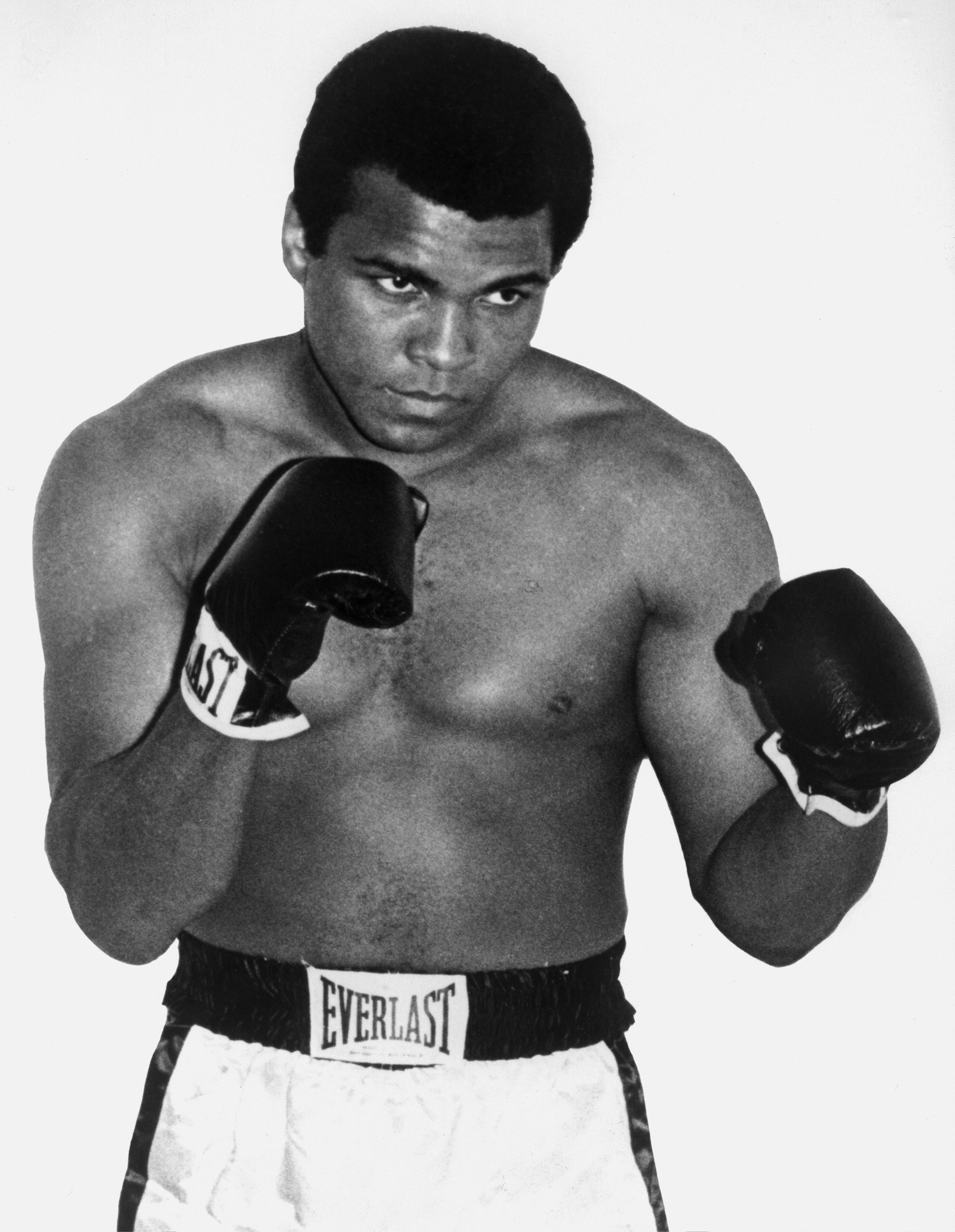 A portrait of then World boxing heavyweight champion Muhammad Ali in 1960 in Paris, France.