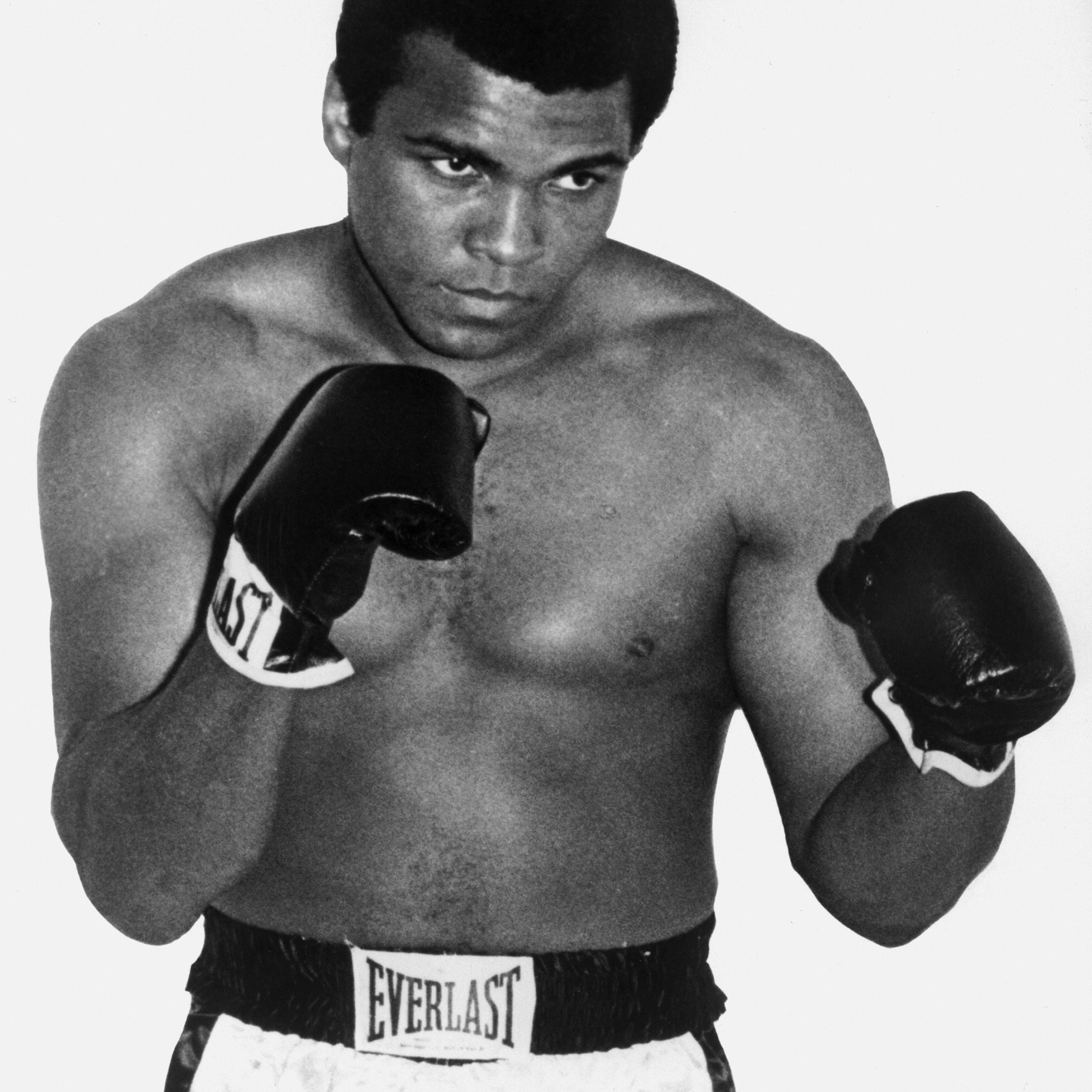 A portrait of then World boxing heavyweight champion Muhammad Ali in 1960 in Paris, France.