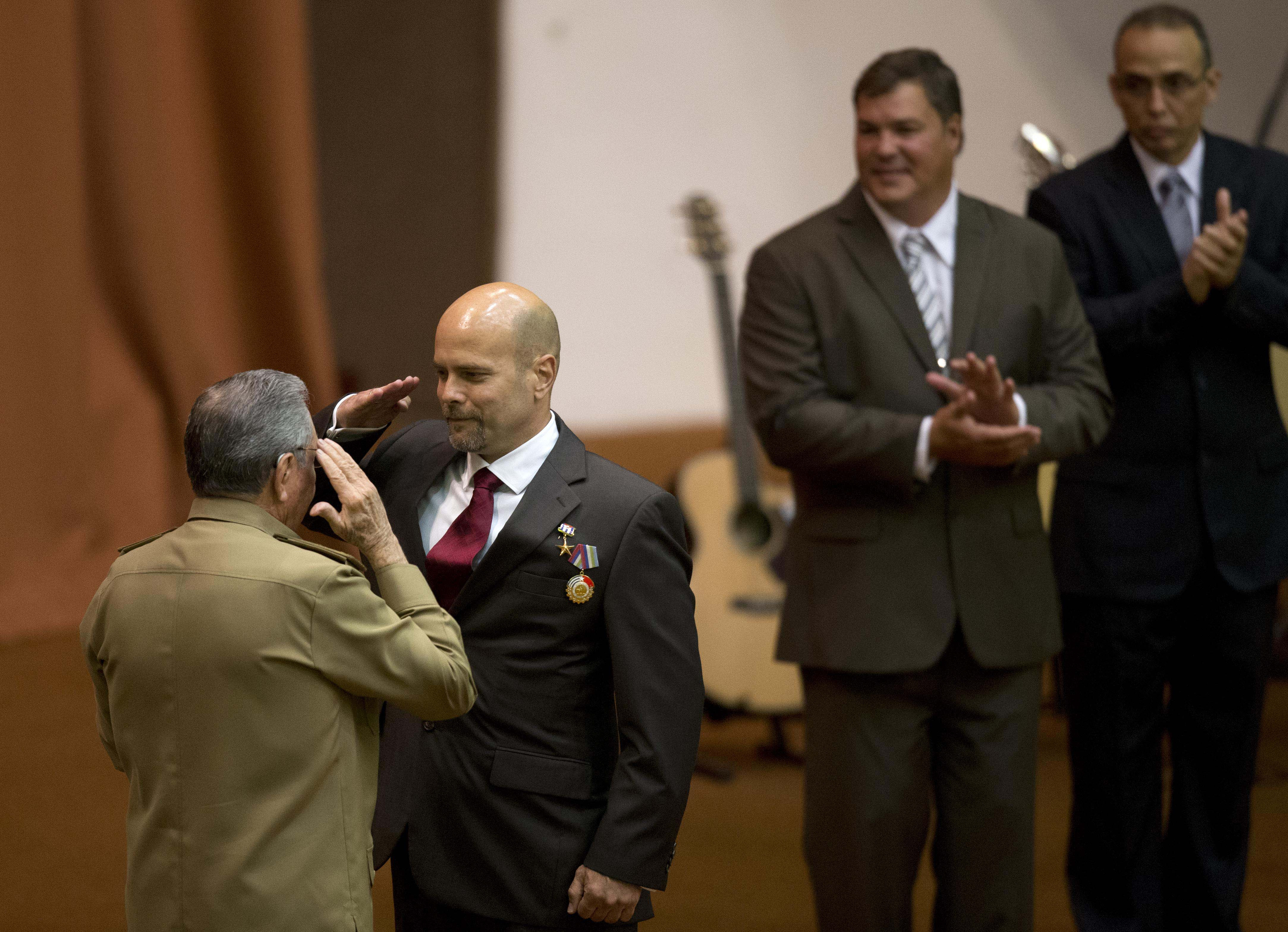 Raul Castro, Gerardo Hernandez, Ramon Labanino,  Antonio Guerrero