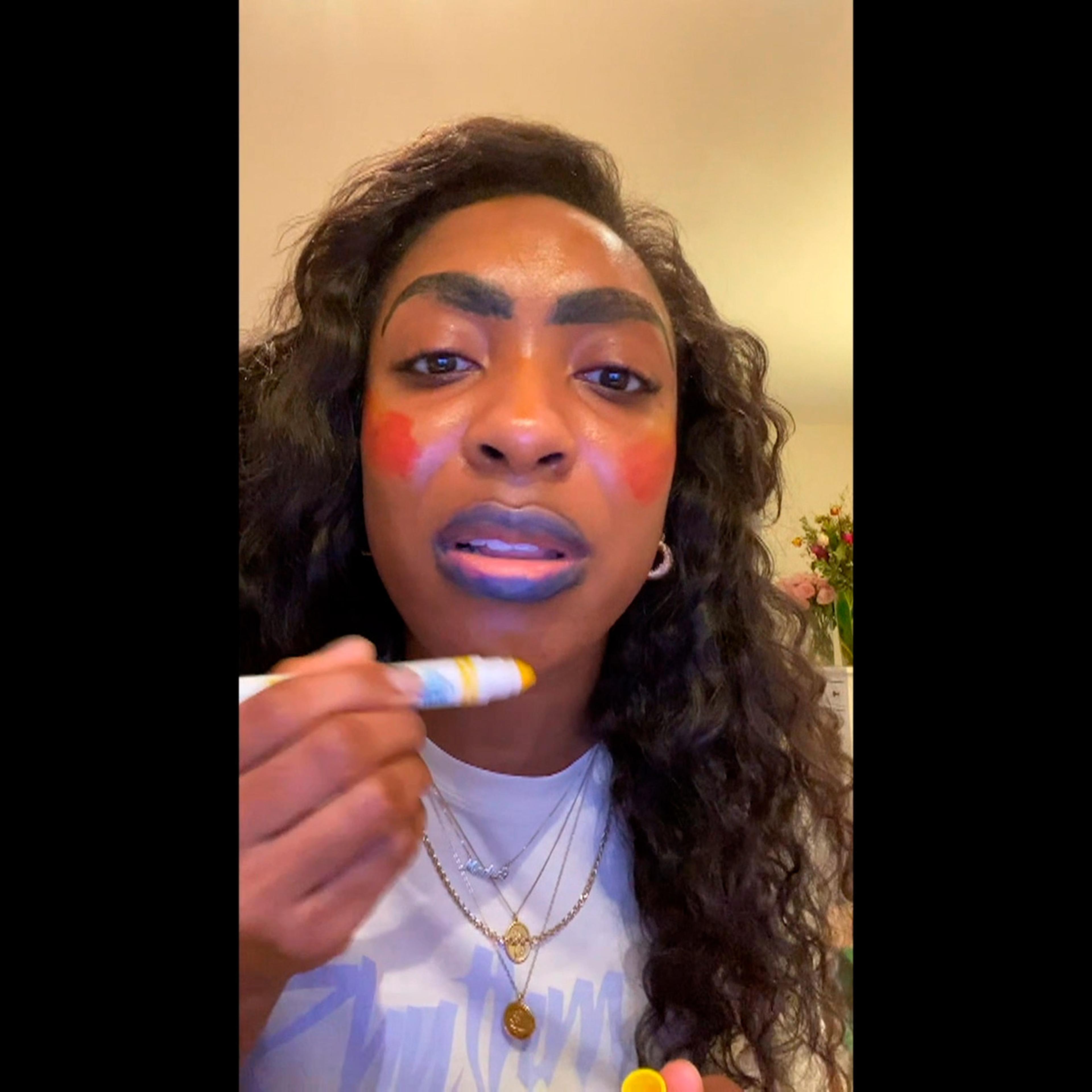 Ego Nwodim during the "Makeup Tutorial" sketch on Saturday, April 11, 2020