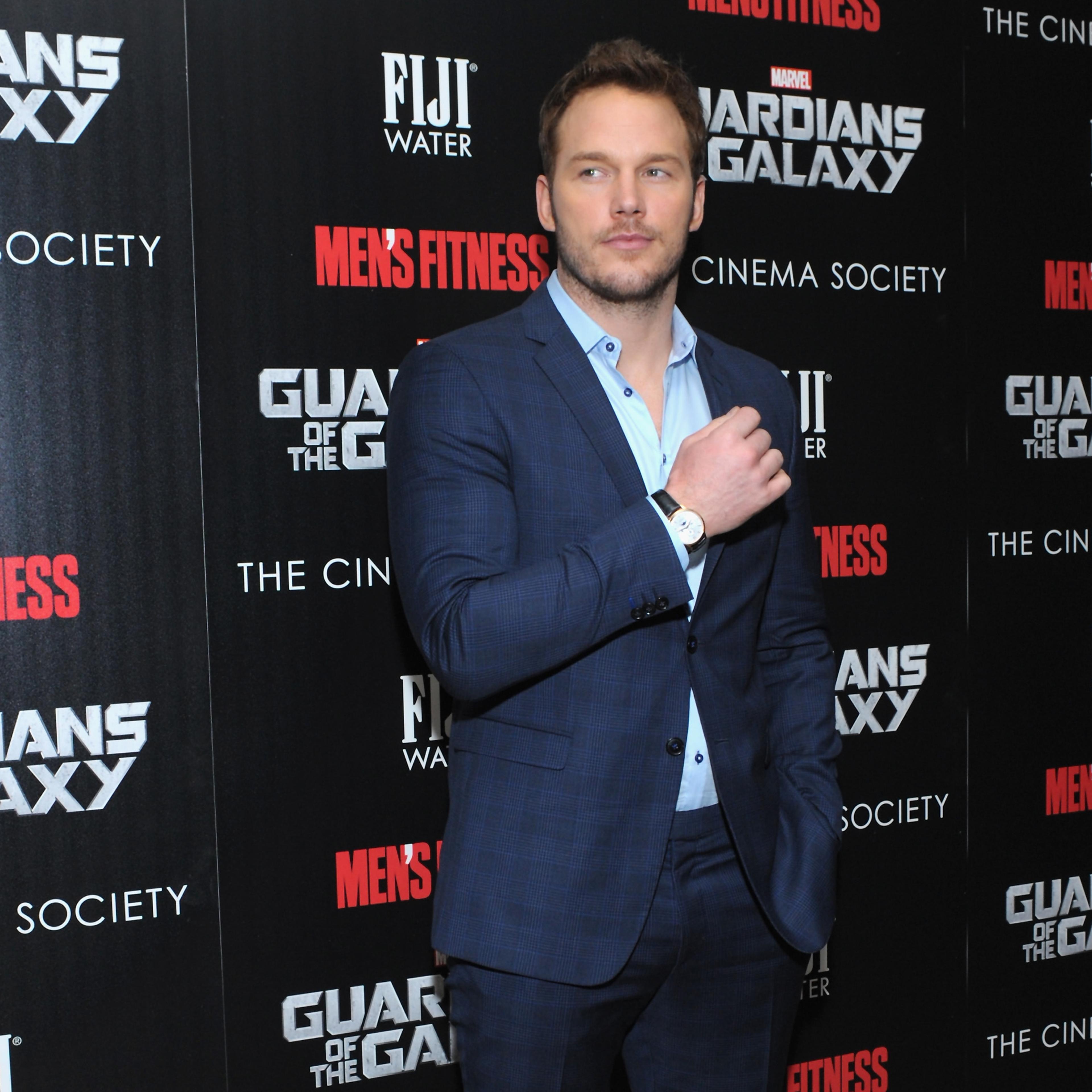 Chris Pratt on the red carpet for "Guardians of the Galaxy"