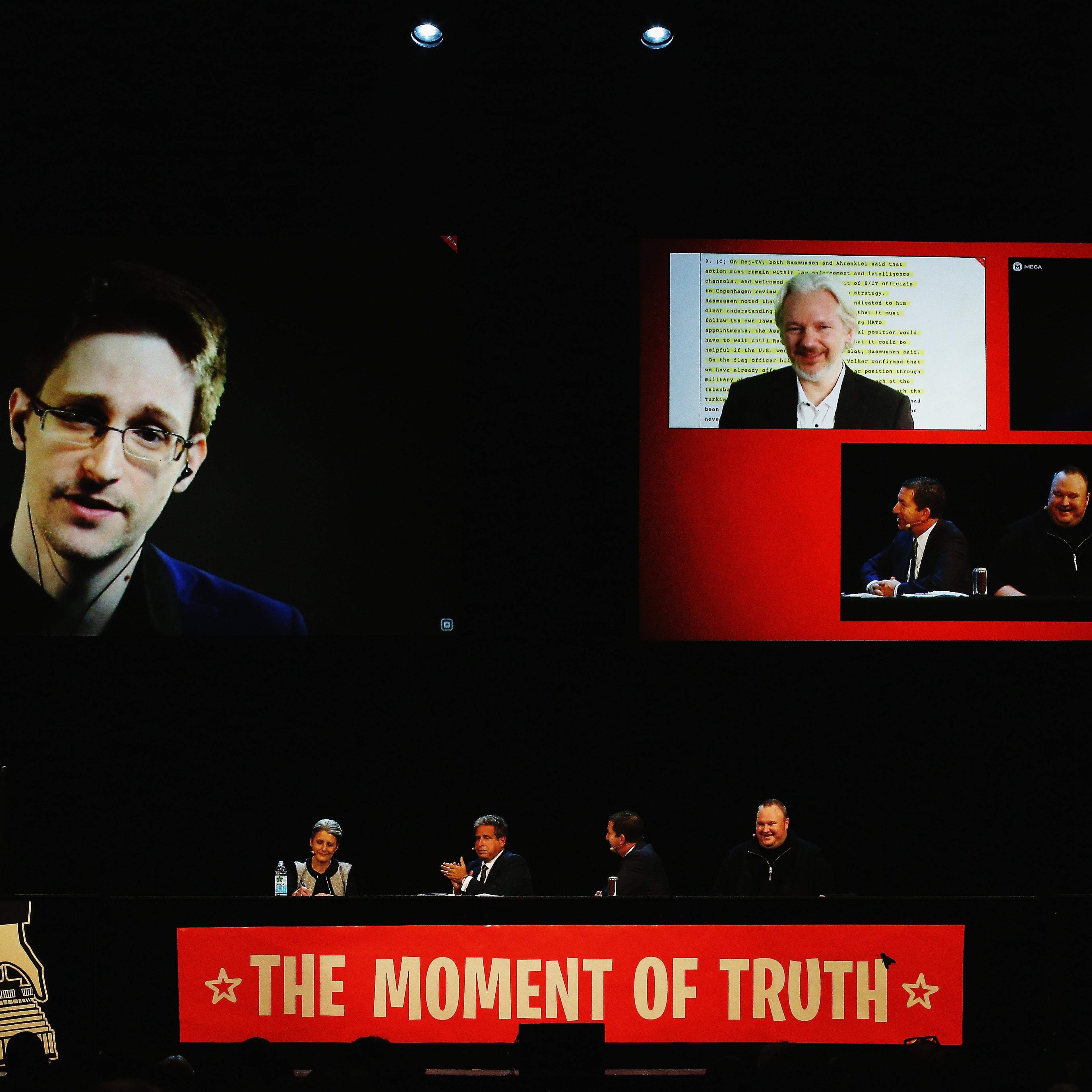 Edward Snowden Julian Assange Kim Dotcom Moment of Truth
