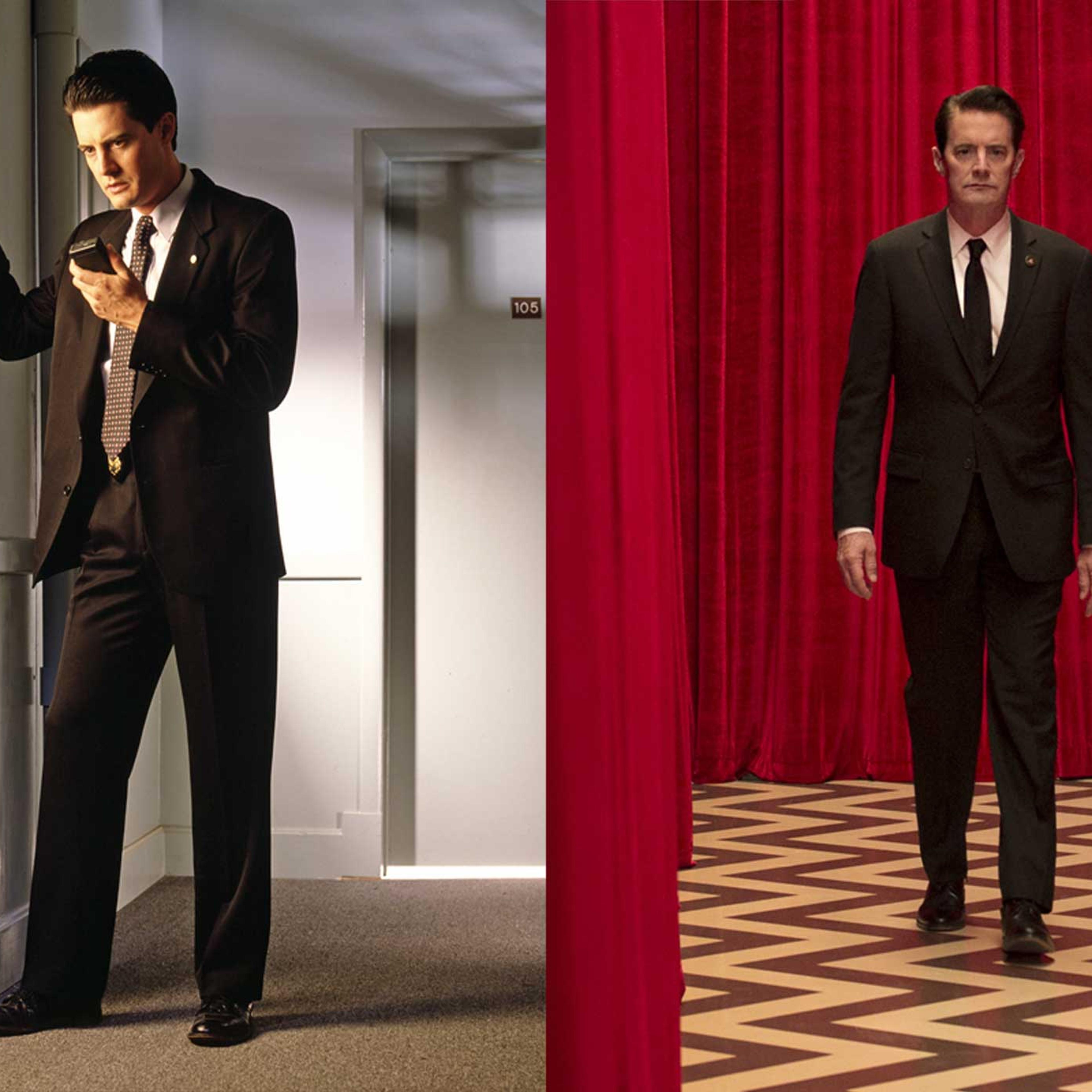 Kyle MacLachlan Twin Peaks in 1990 & 2017.