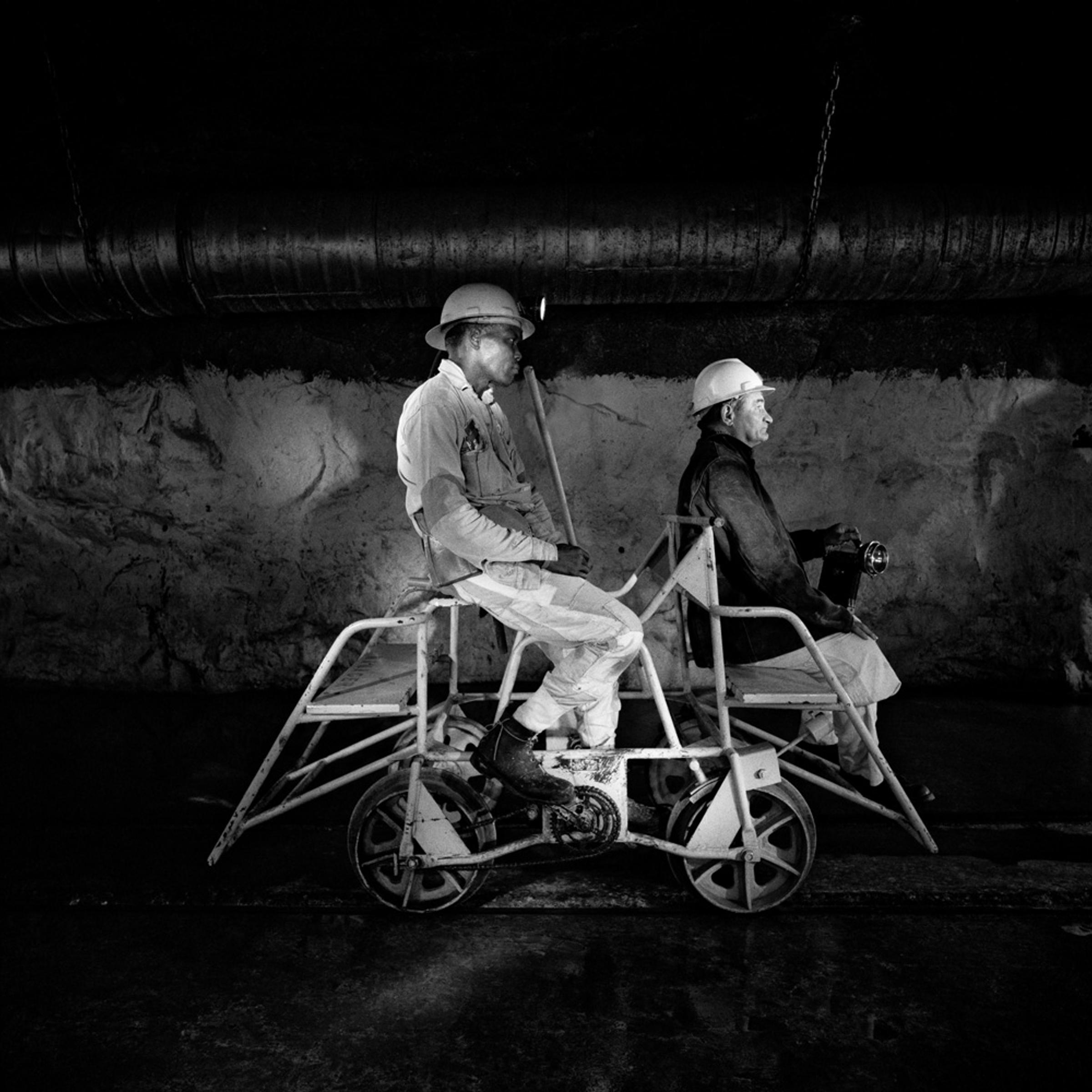 Image: Team Leader and Mine Captain, Rustenburg Platinum Mine, Rustenburg. 1971.