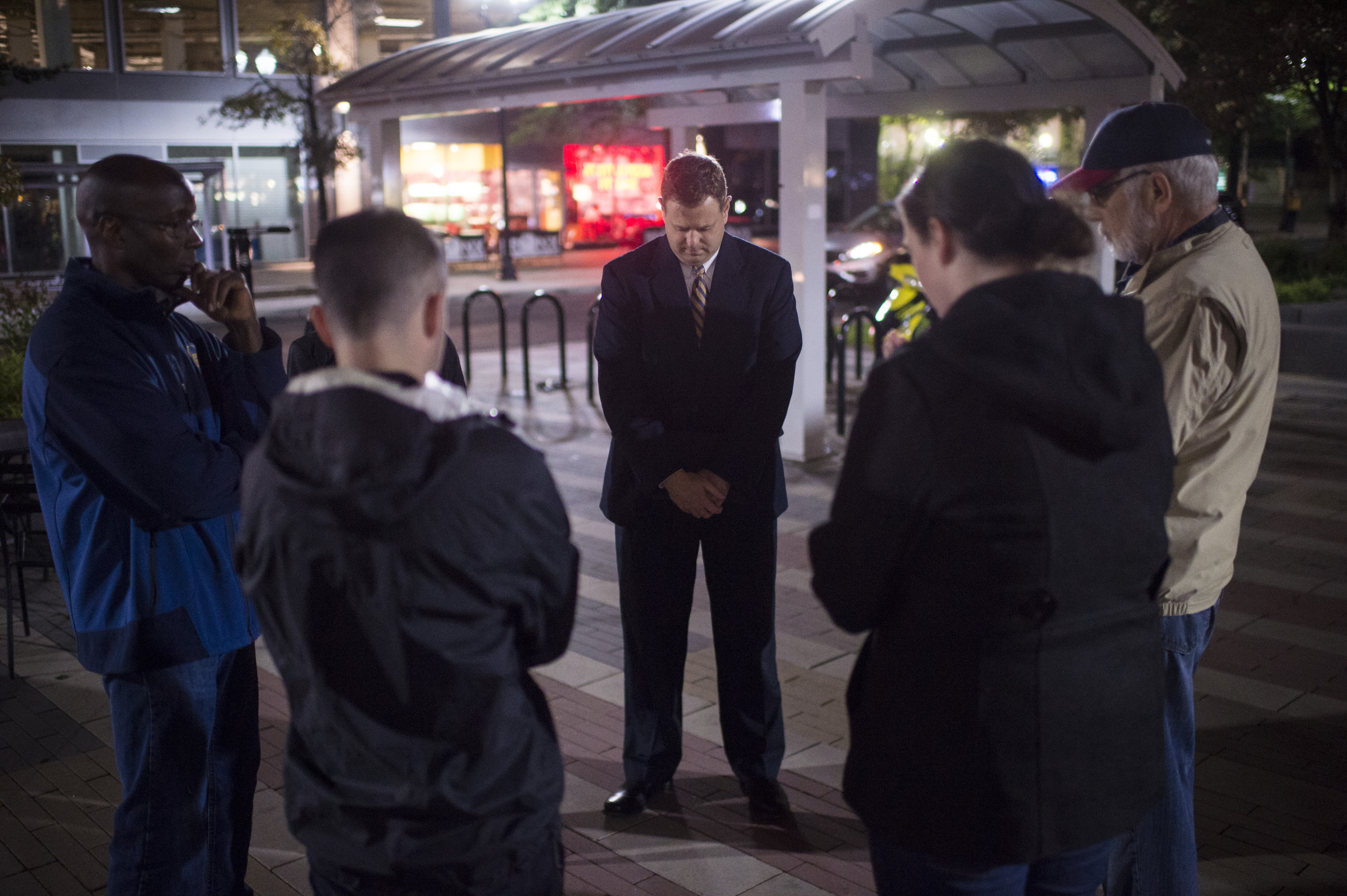 Anti-death penalty vigil in reaction to the planned execution of Alfredo Prieto, a serial murderer who claims he is intellectually disabled and therefore ineligible for the death penalty.