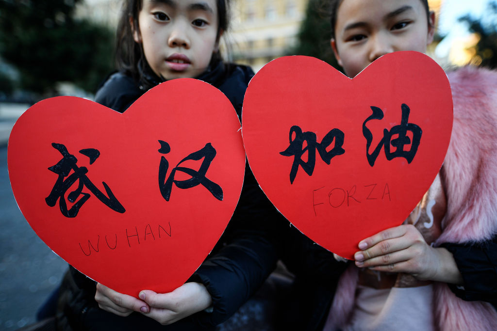 Chinese children in Naples