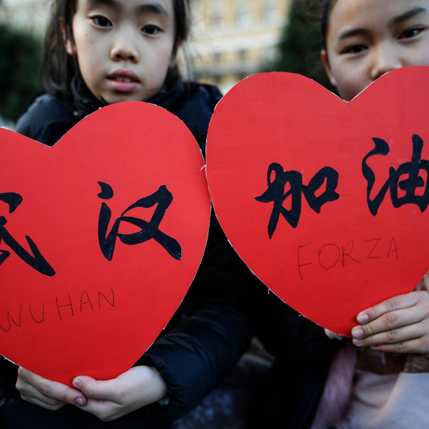 Chinese children in Naples