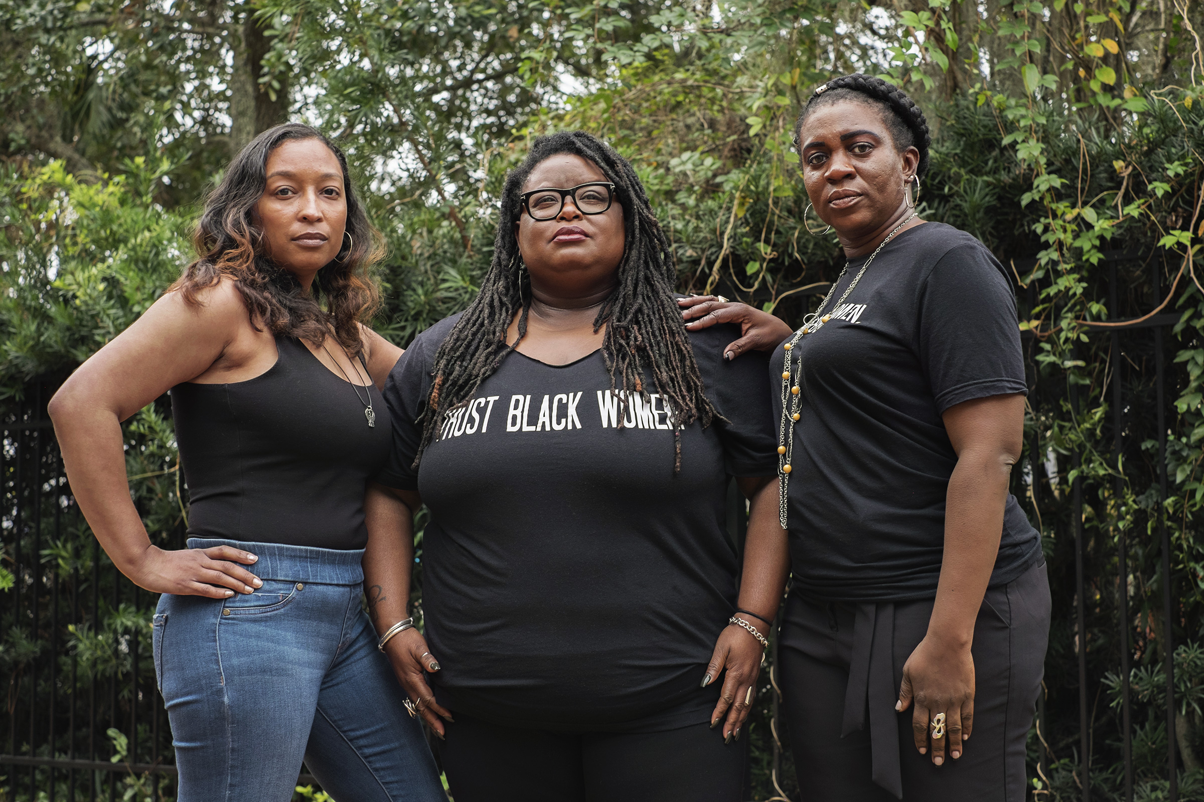 SisterSong’s Danielle Rodriguez, Monica Simpson and Christian Adams in Orlando on Nov. 16