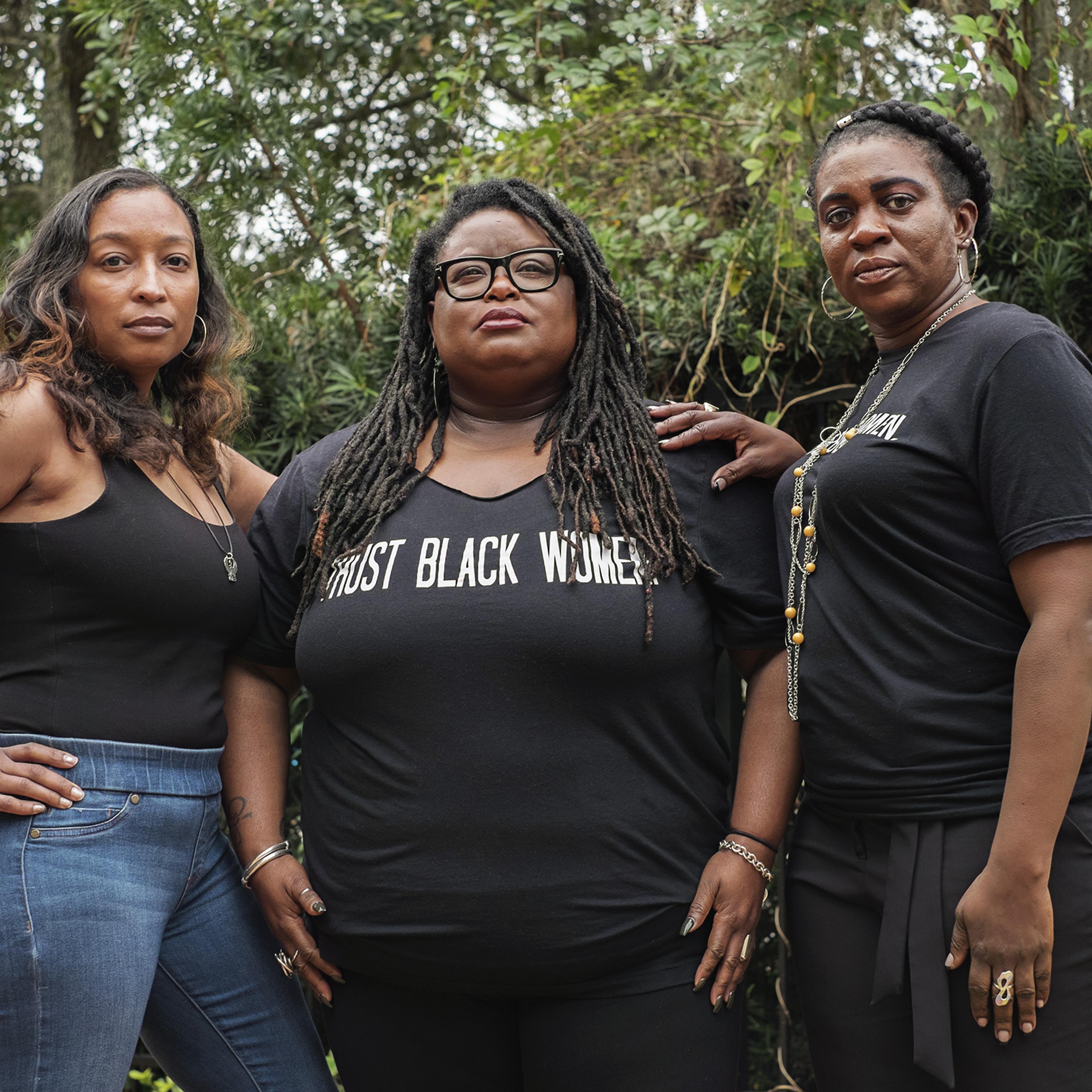SisterSong’s Danielle Rodriguez, Monica Simpson and Christian Adams in Orlando on Nov. 16