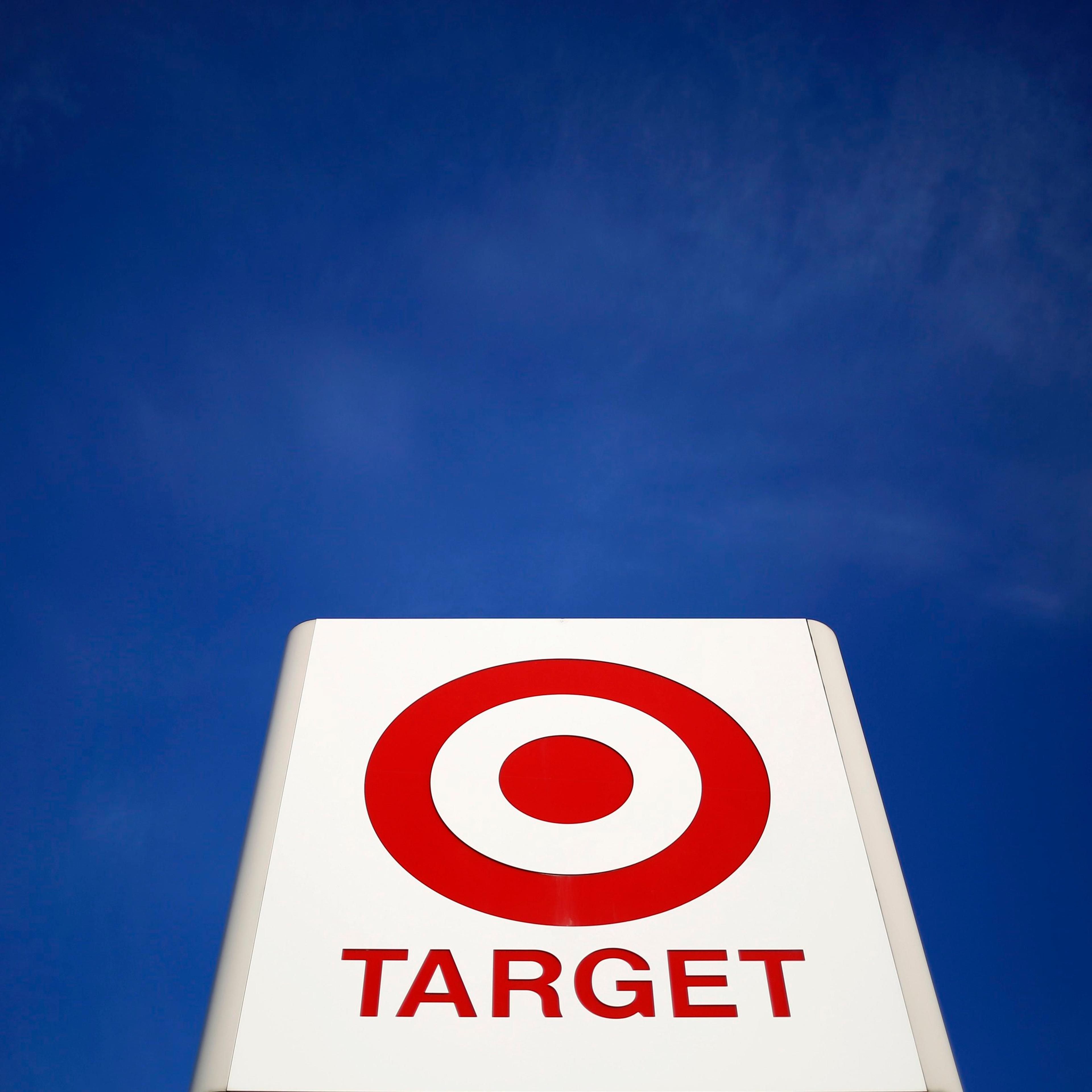 A sign for a Target store is seen in the Chicago suburb of Evanston, Illinois on Feb. 10, 2015.